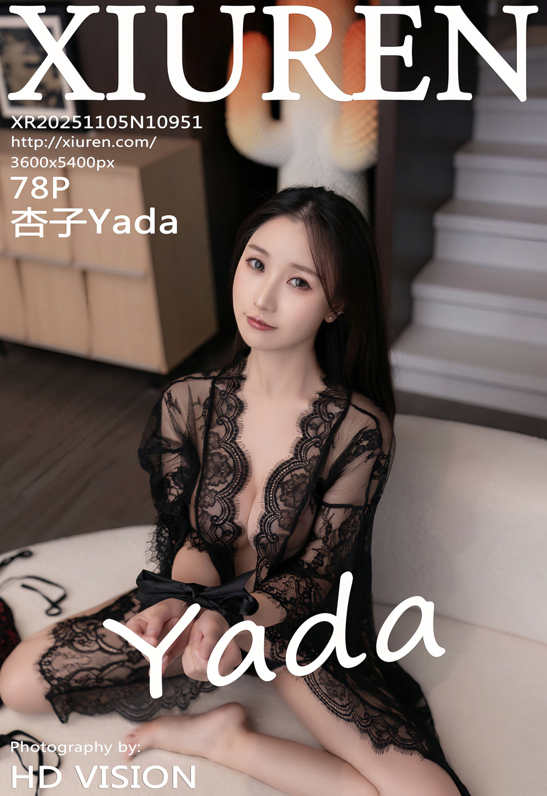 [XiuRen秀人网] No.10951 杏子Yada 黑色内衣 性感写真 [78张]