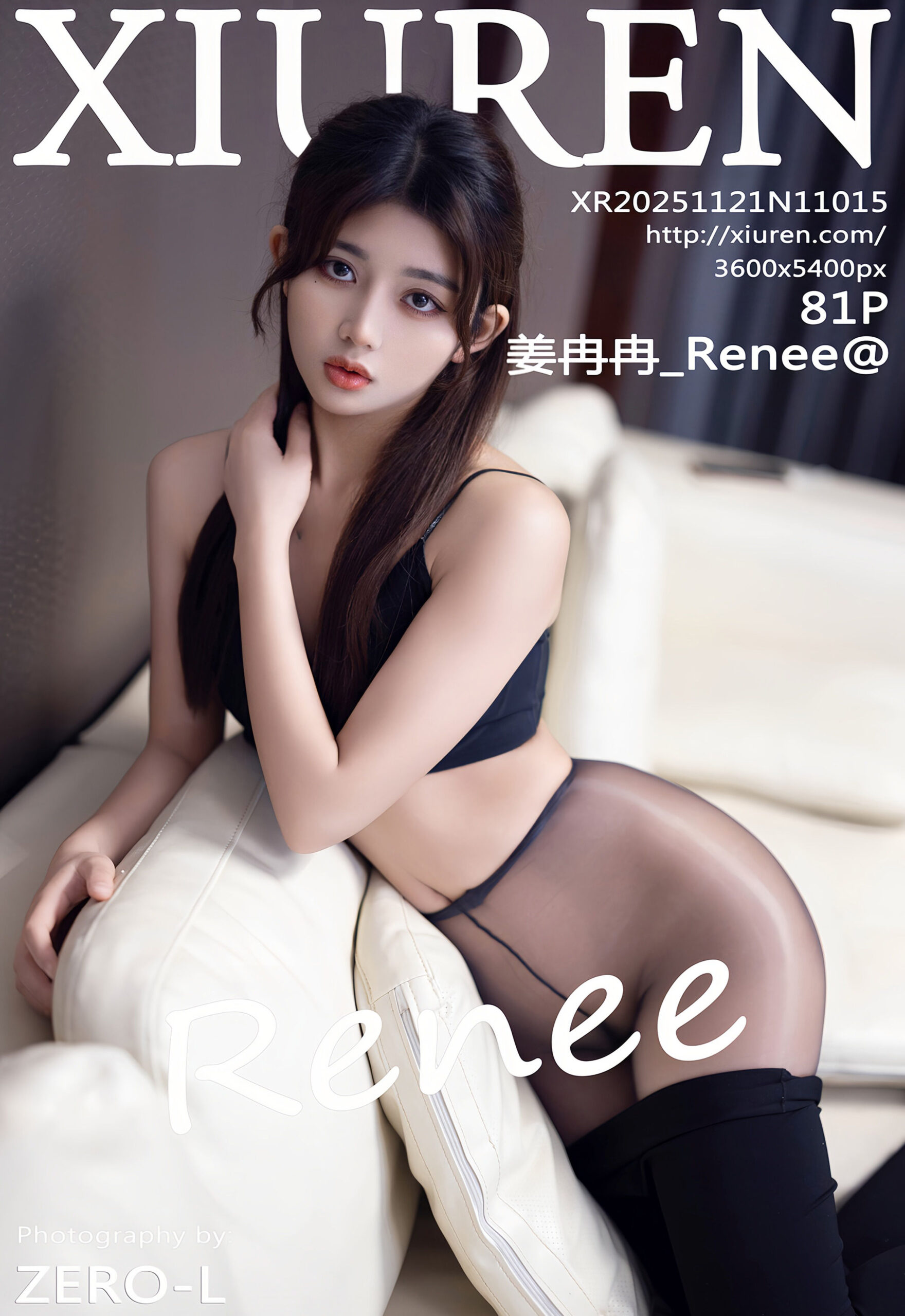 [XiuRen秀人网] No.11015 姜冉冉_Renee@ 黑色内衣 魅惑黑丝 性感写真 [81张]