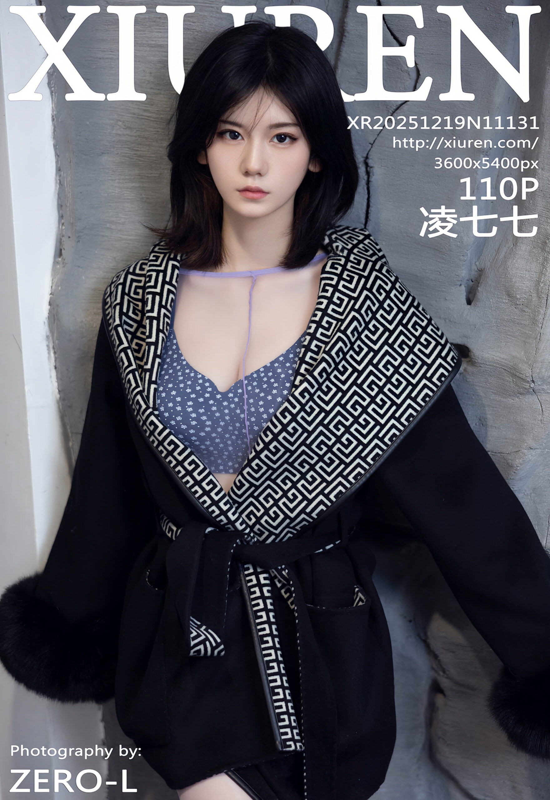 [XiuRen秀人网] No.11131 凌七七 紫色连体丝袜 性感写真 [110张]