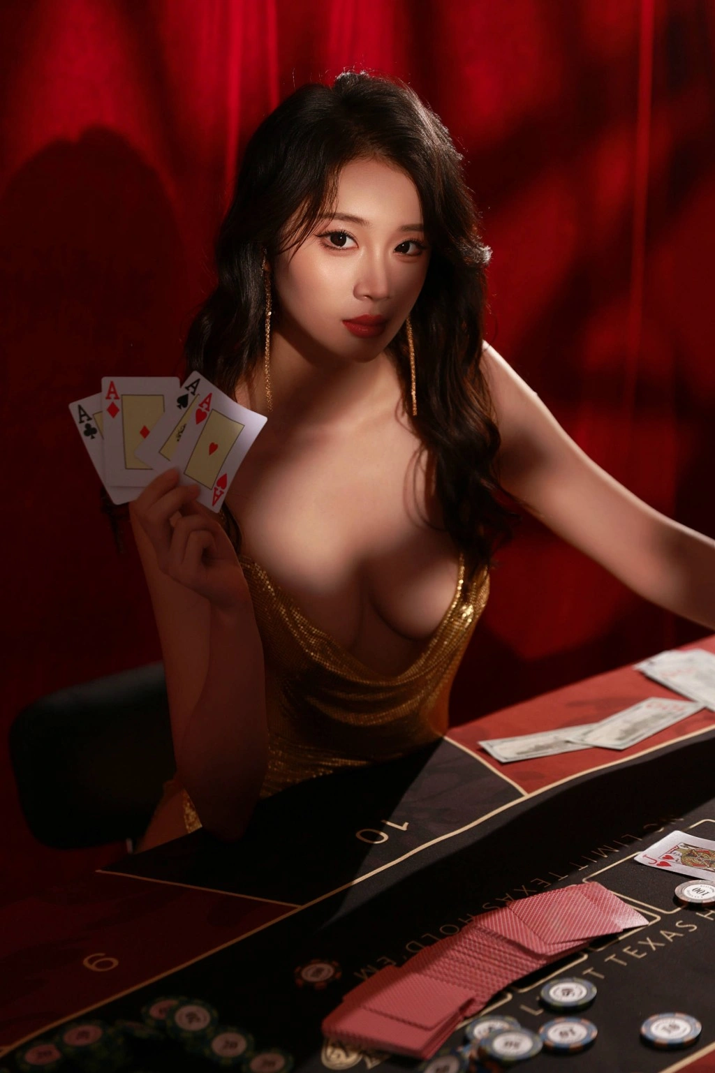 秀人网 南乔 赌场魅惑私拍写真