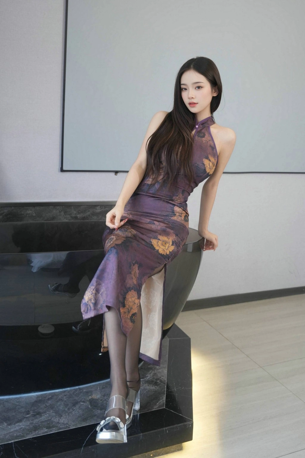 秀人网 小奶娇 性感旗袍黑丝魅惑私拍写真插图 秀人网 小奶娇 性感旗袍黑丝魅惑私拍写真