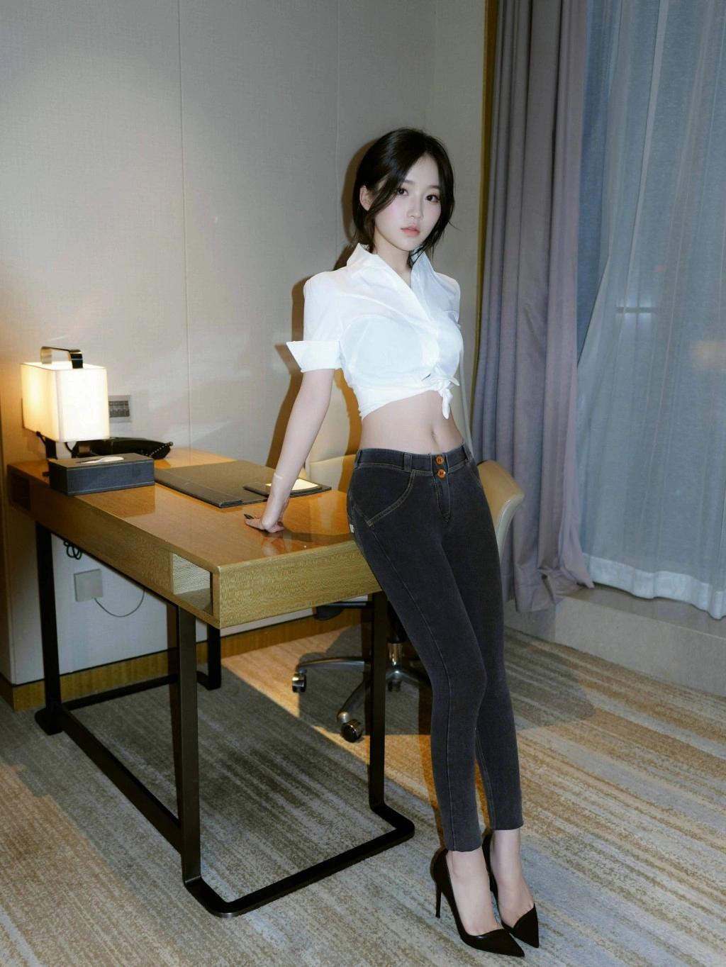 秀人网 阿汁汁汁 紧身牛仔裤魅惑私拍写真插图 秀人网 阿汁汁汁 紧身牛仔裤魅惑私拍写真