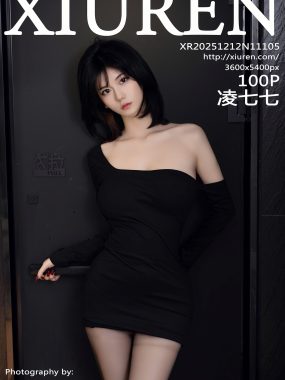 [XiuRen秀人网] No.11105 凌七七 黑色连衣短裙 性感写真 [100张]