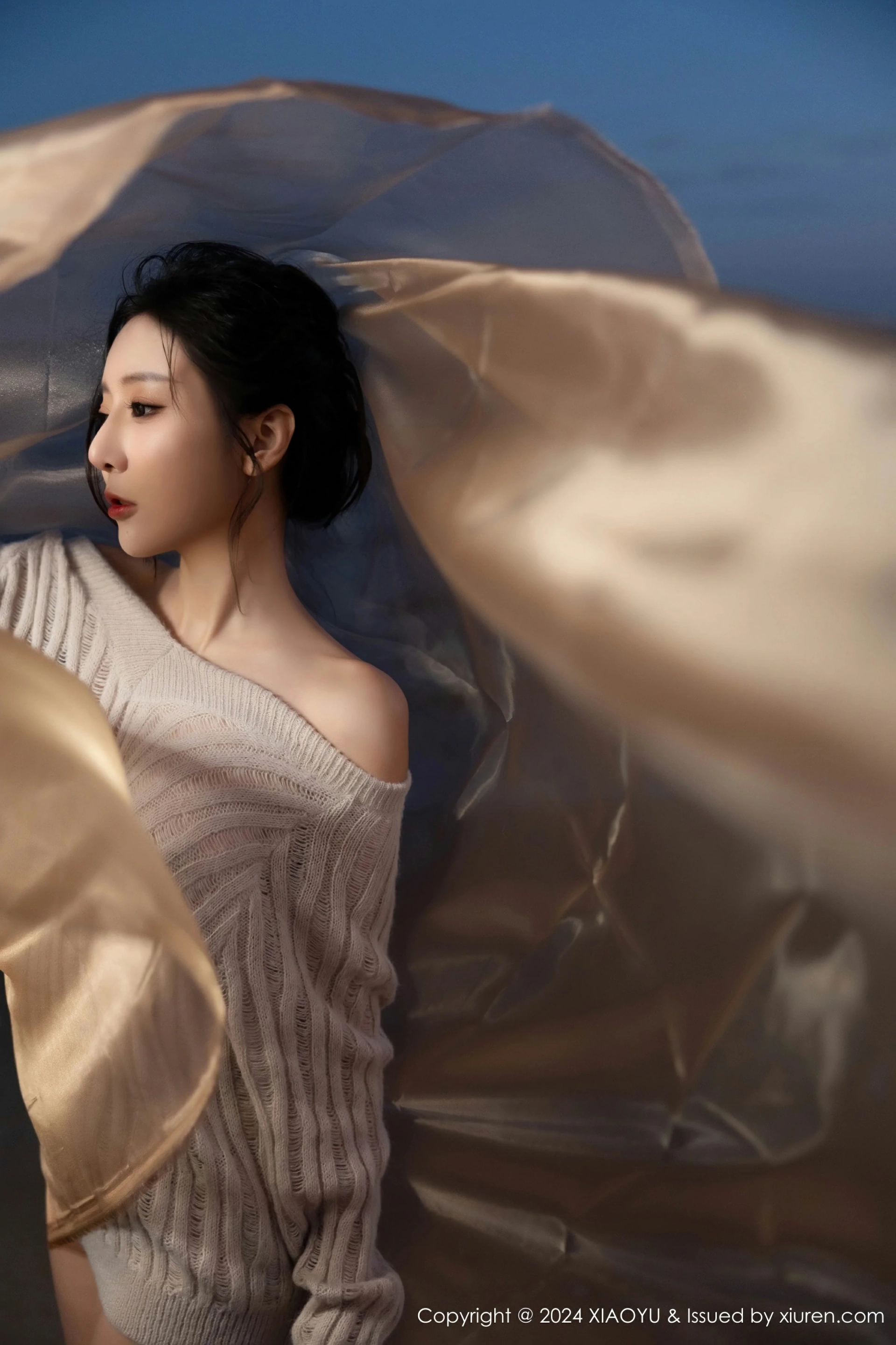 [XIAOYU语画界] VOL.1200 王馨瑶yanni 性感黑色内衣 诱人黑丝 海南旅拍写真 [90张]插图