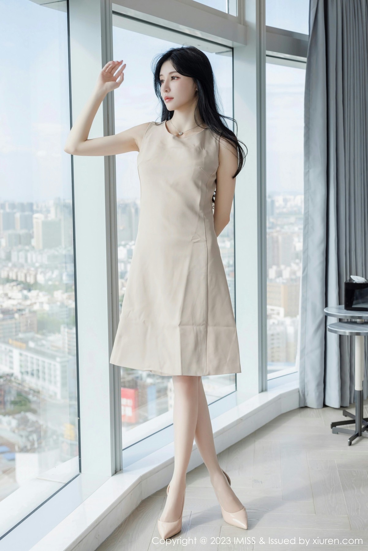 [IMISS爱蜜社] VOL.746 泥鳅鳅 淡蓝色蕾丝内衣 性感写真 [54张]