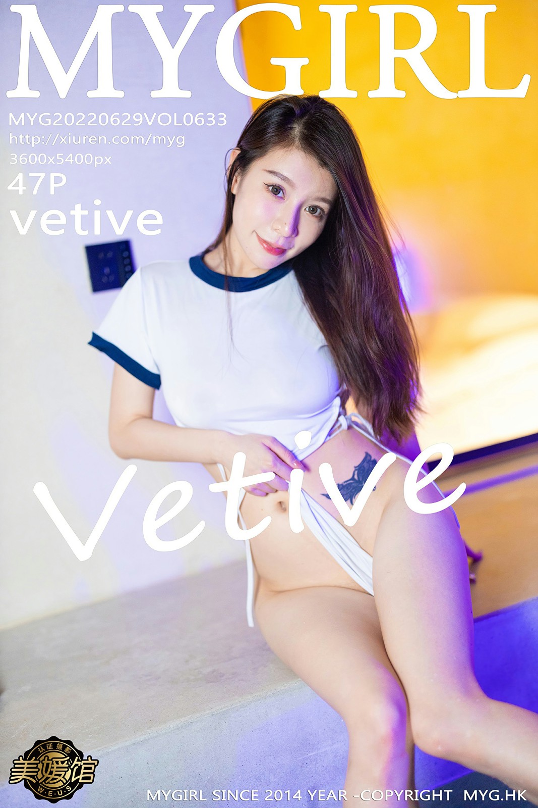 [MyGirl美媛馆] VOL.633 vetive 酒店大浴缸拍摄 性感写真[47张]