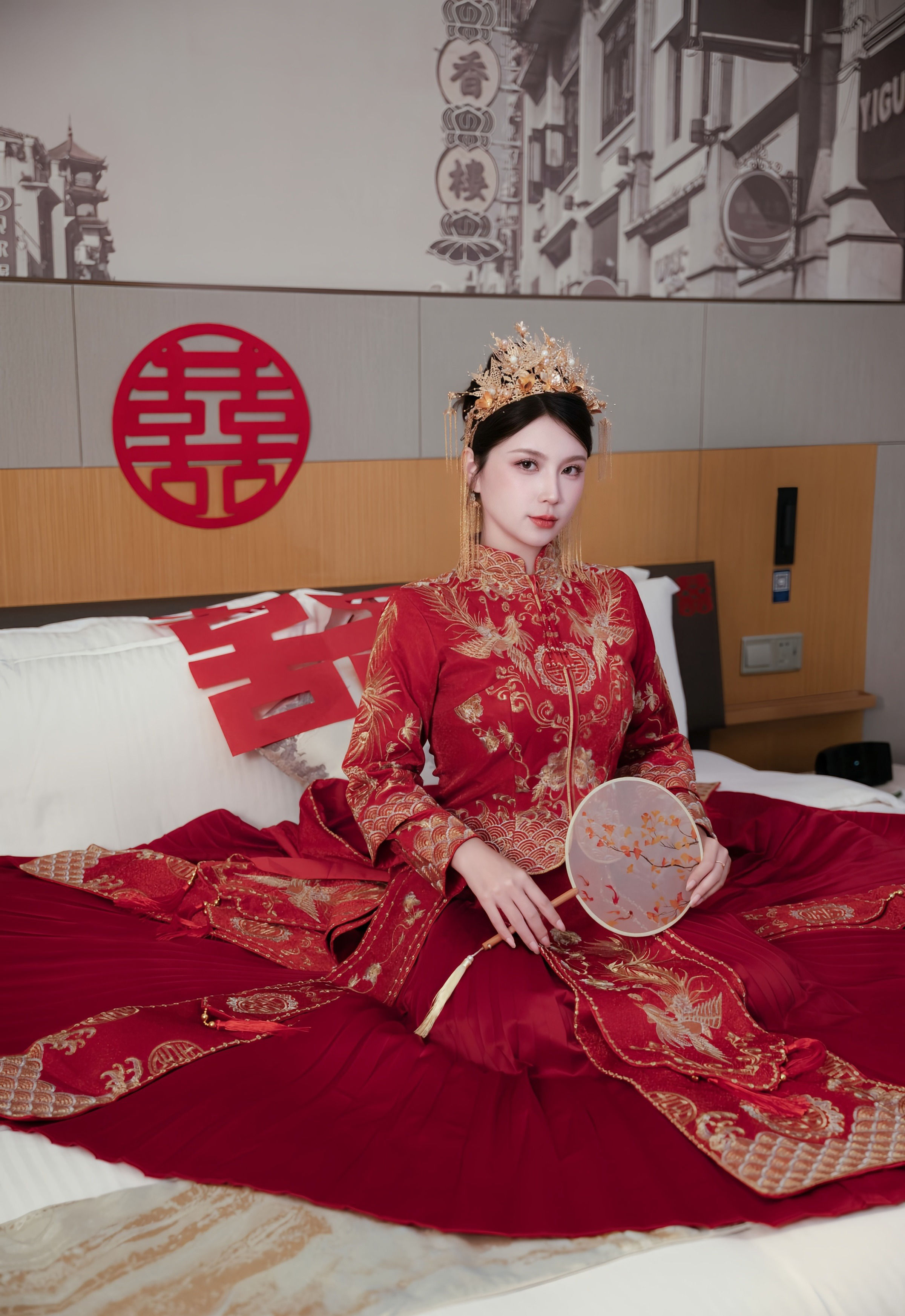 [XiuRen秀人网] No.10865 小蛮妖Yummy 红色新娘服饰 性感写真 [66张]