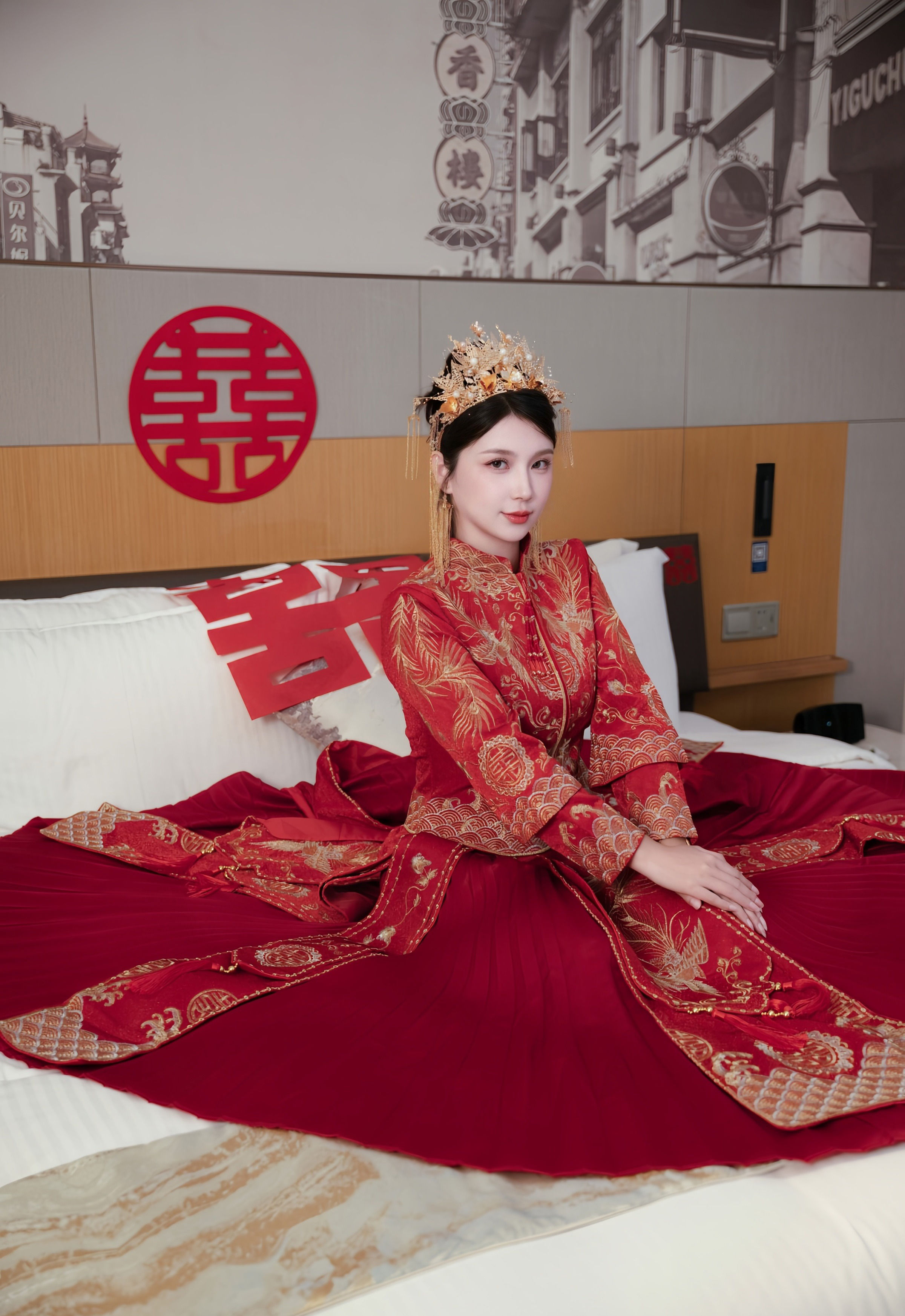 [XiuRen秀人网] No.10865 小蛮妖Yummy 红色新娘服饰 性感写真 [66张]