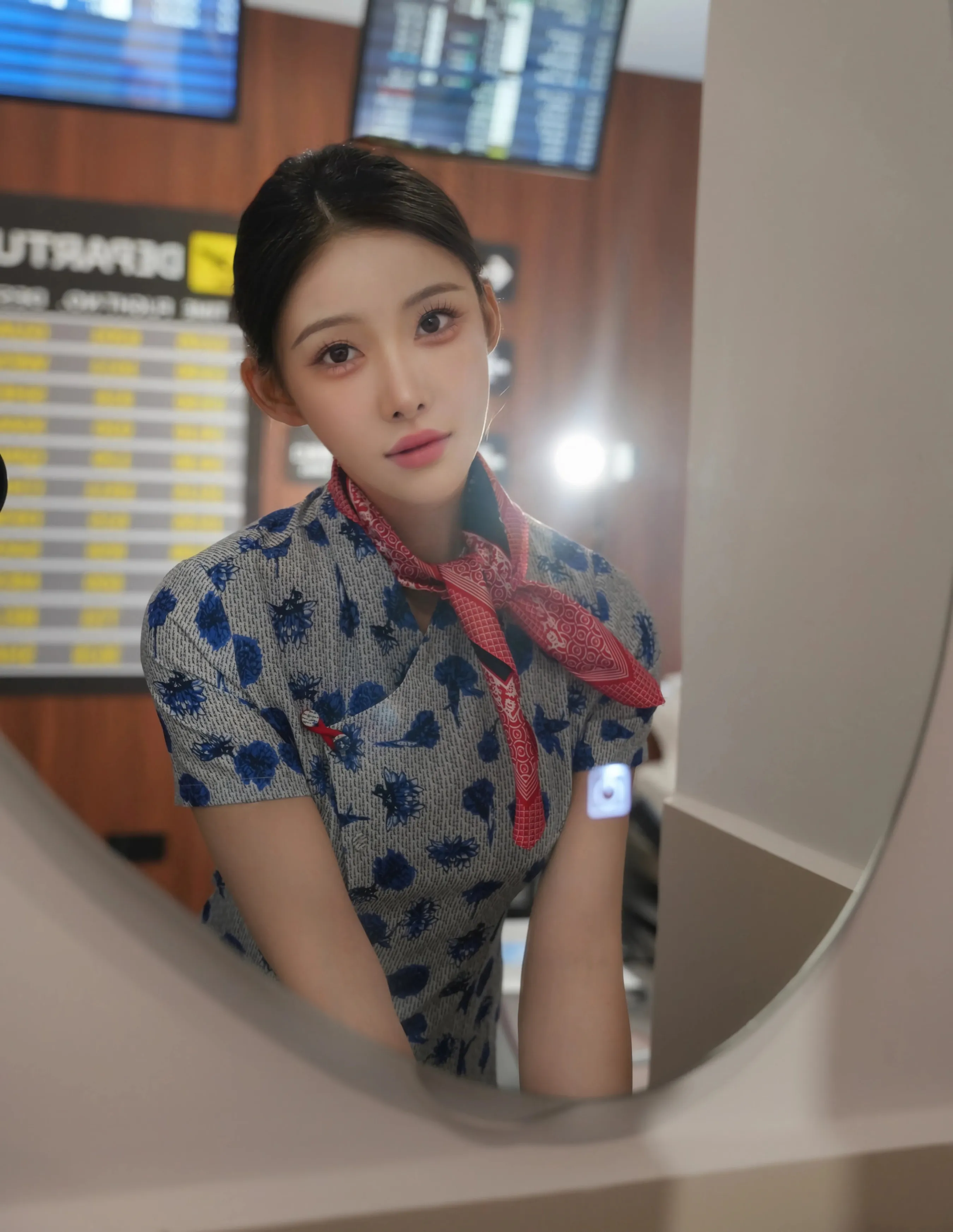 [XiuRen秀人网] No.10891 梨霜儿 空姐制服诱惑 性感写真 [75张]插图1