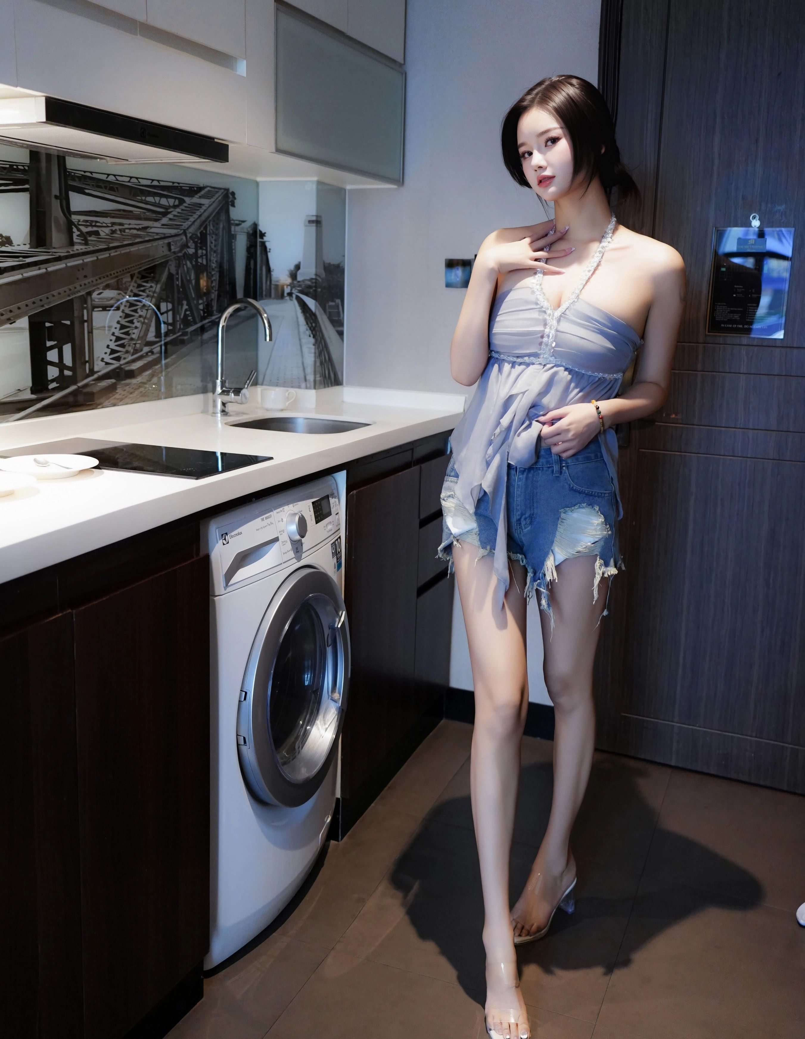 [XiuRen秀人网] No.10893 特蕾莎 感灰色抹胸 性感写真 [57张]插图1