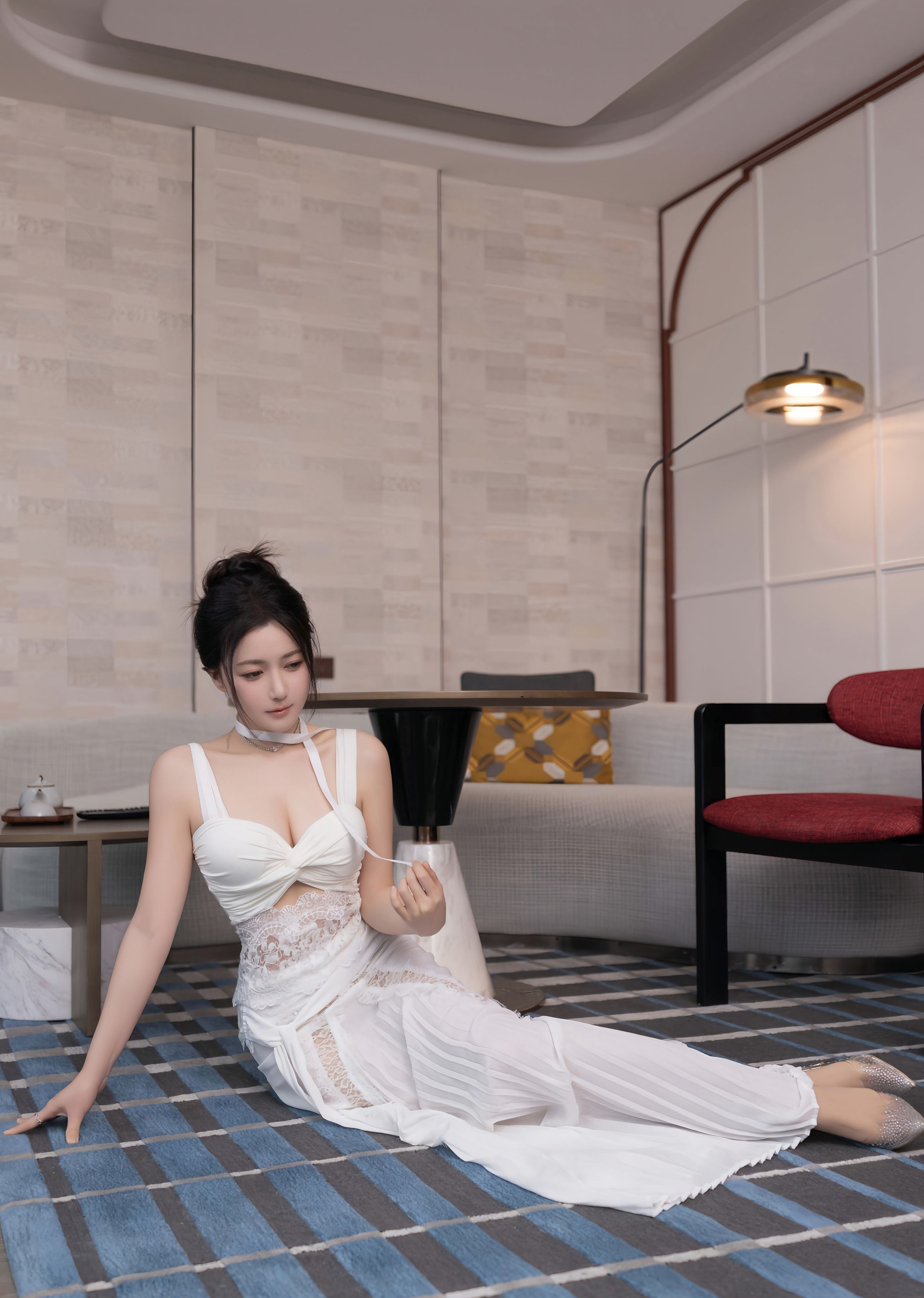 [XiuRen秀人网] No.10911 鱼子酱Fish 白色长裙 性感写真 [76张]插图1