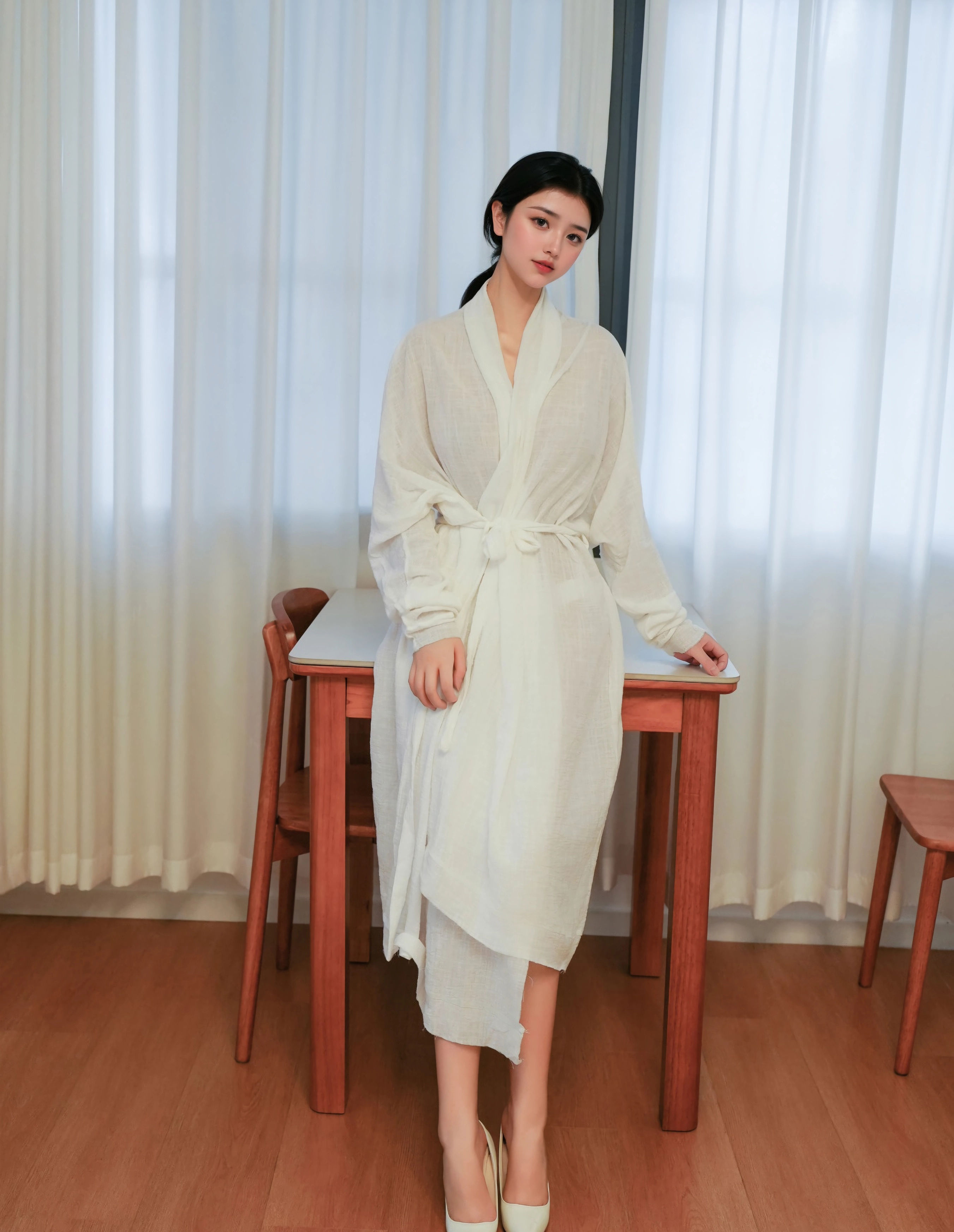 [XiuRen秀人网] No.10920 林悦溪儿 白色浴袍 性感写真 [53张]插图