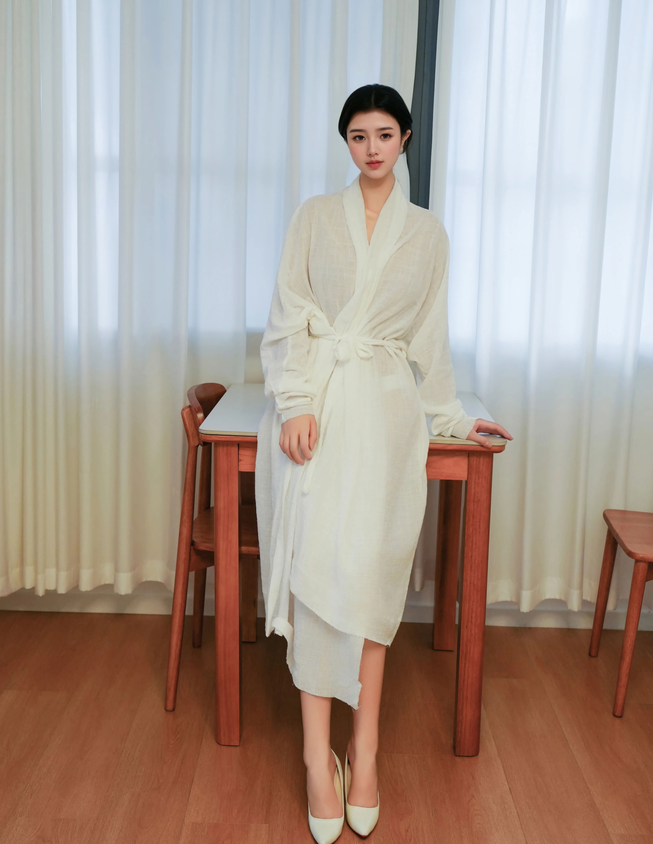 [XiuRen秀人网] No.10920 林悦溪儿 白色浴袍 性感写真 [53张]插图1