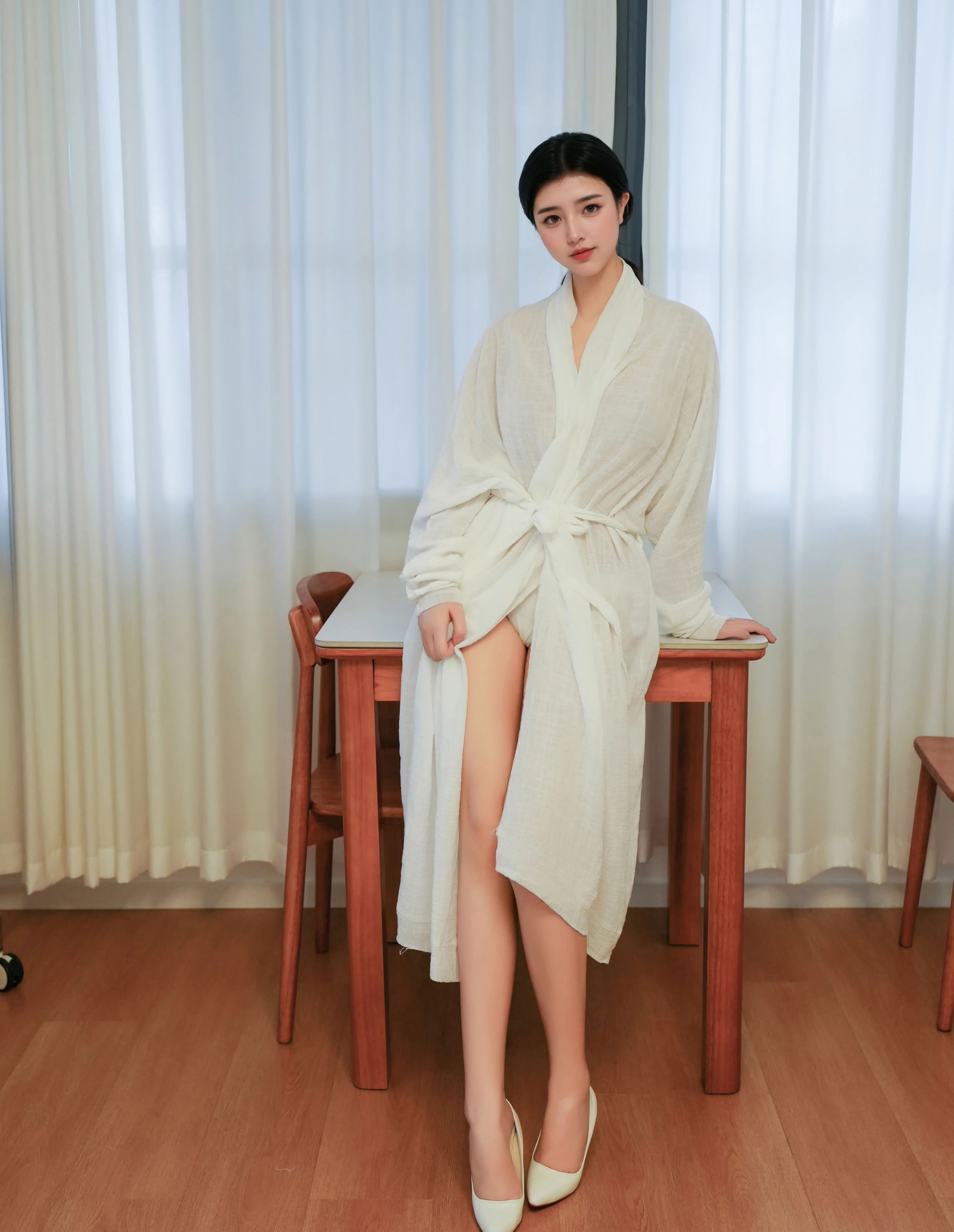 [XiuRen秀人网] No.10920 林悦溪儿 白色浴袍 性感写真 [53张]插图1