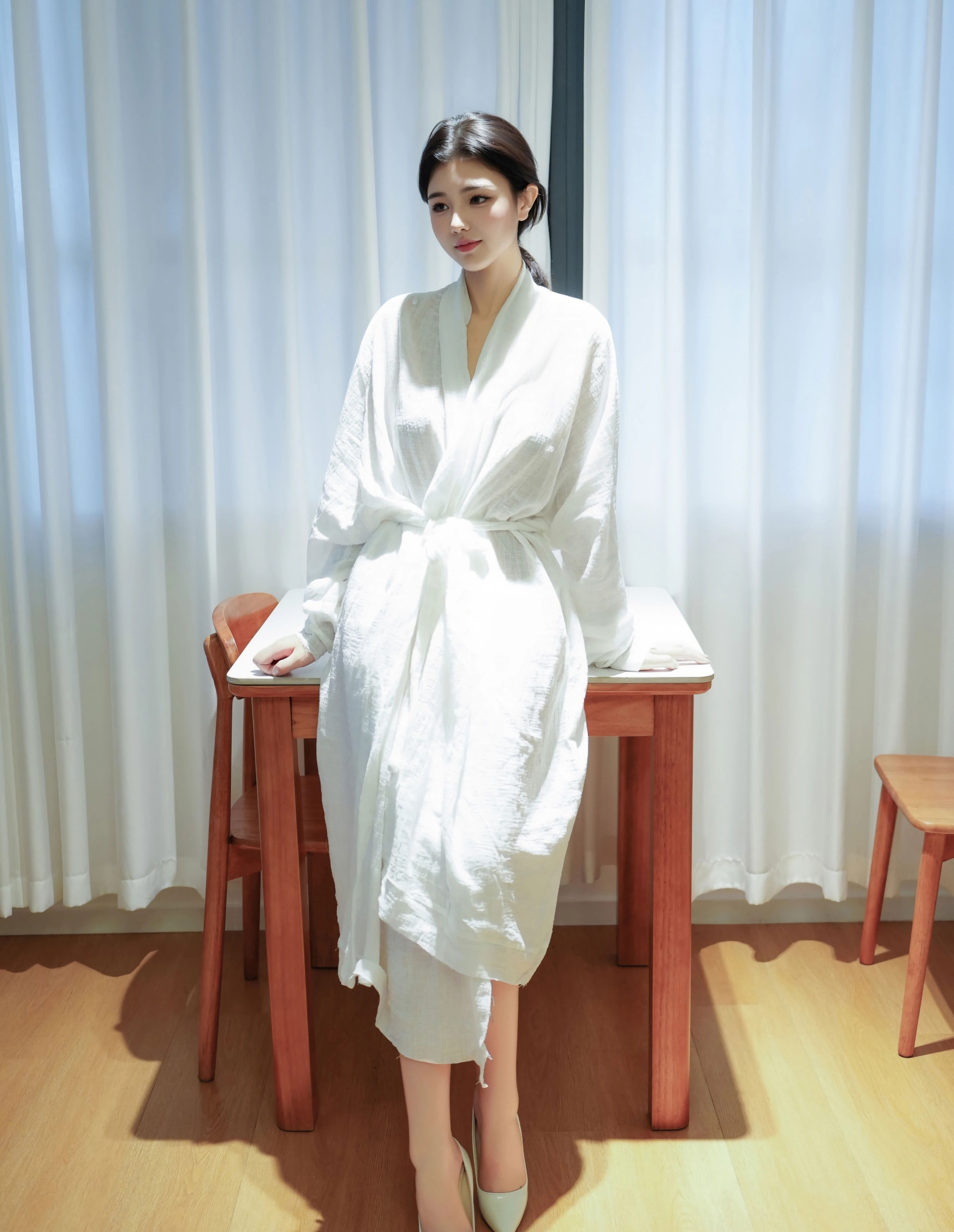 [XiuRen秀人网] No.10920 林悦溪儿 白色浴袍 性感写真 [53张]插图1