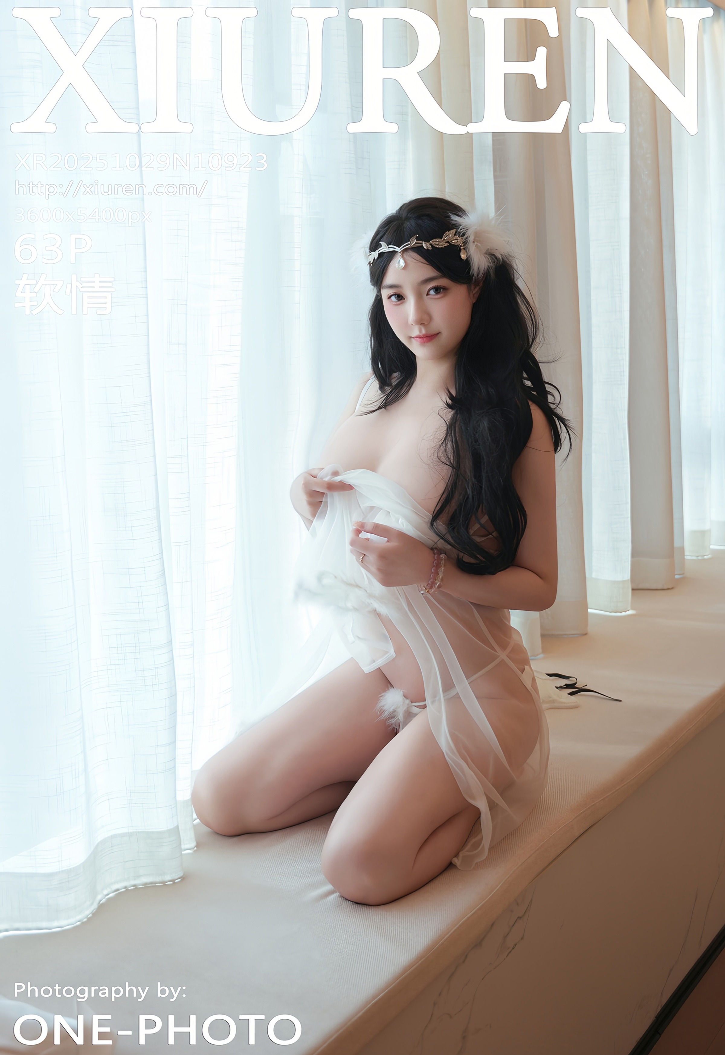 [XiuRen秀人网] No.10923 软情 白色薄纱 性感写真 [63张]插图