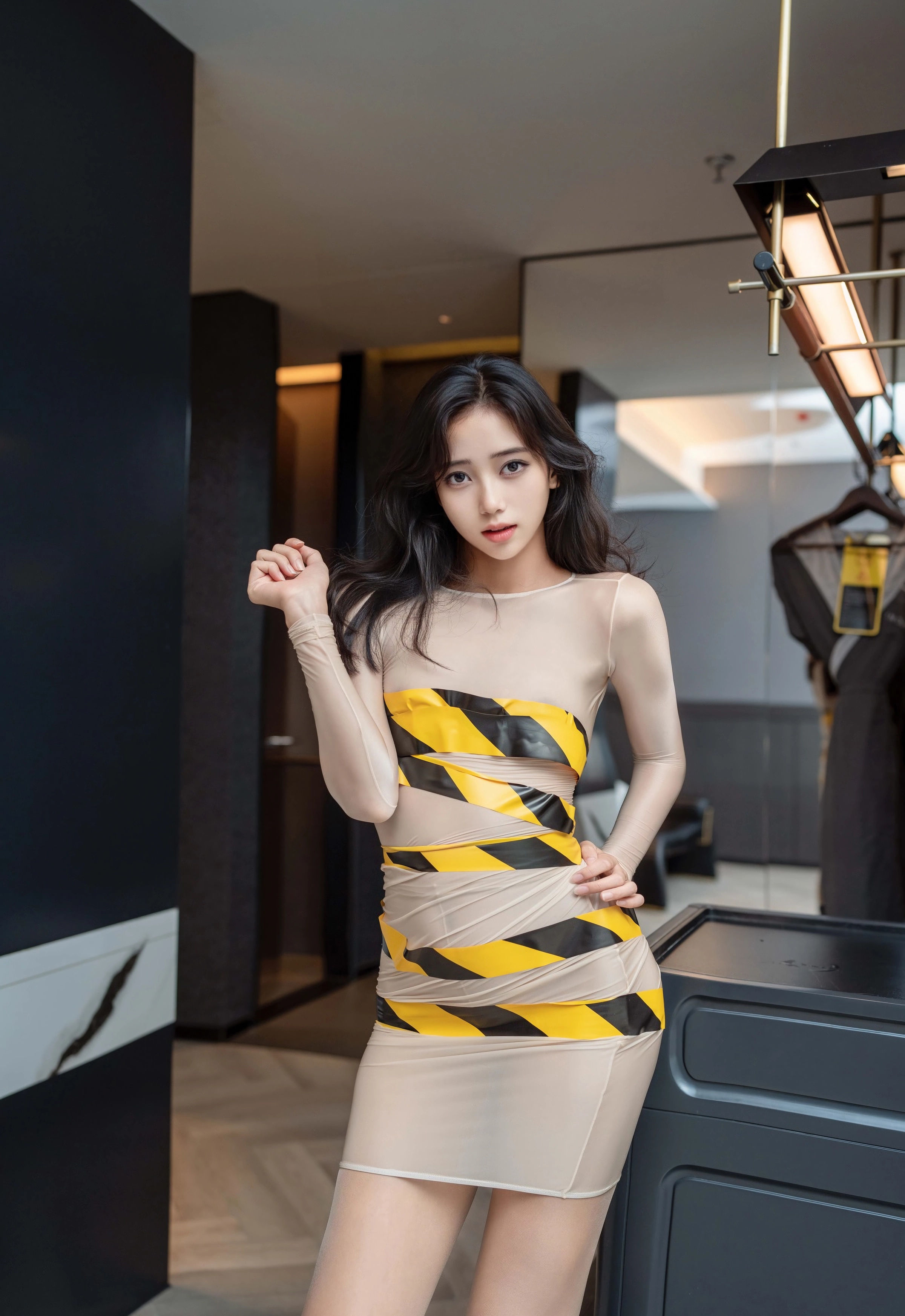 [XINGYAN星颜社] VOL.421 时安安 肉色连衣短裙 性感写真 [71张]插图1