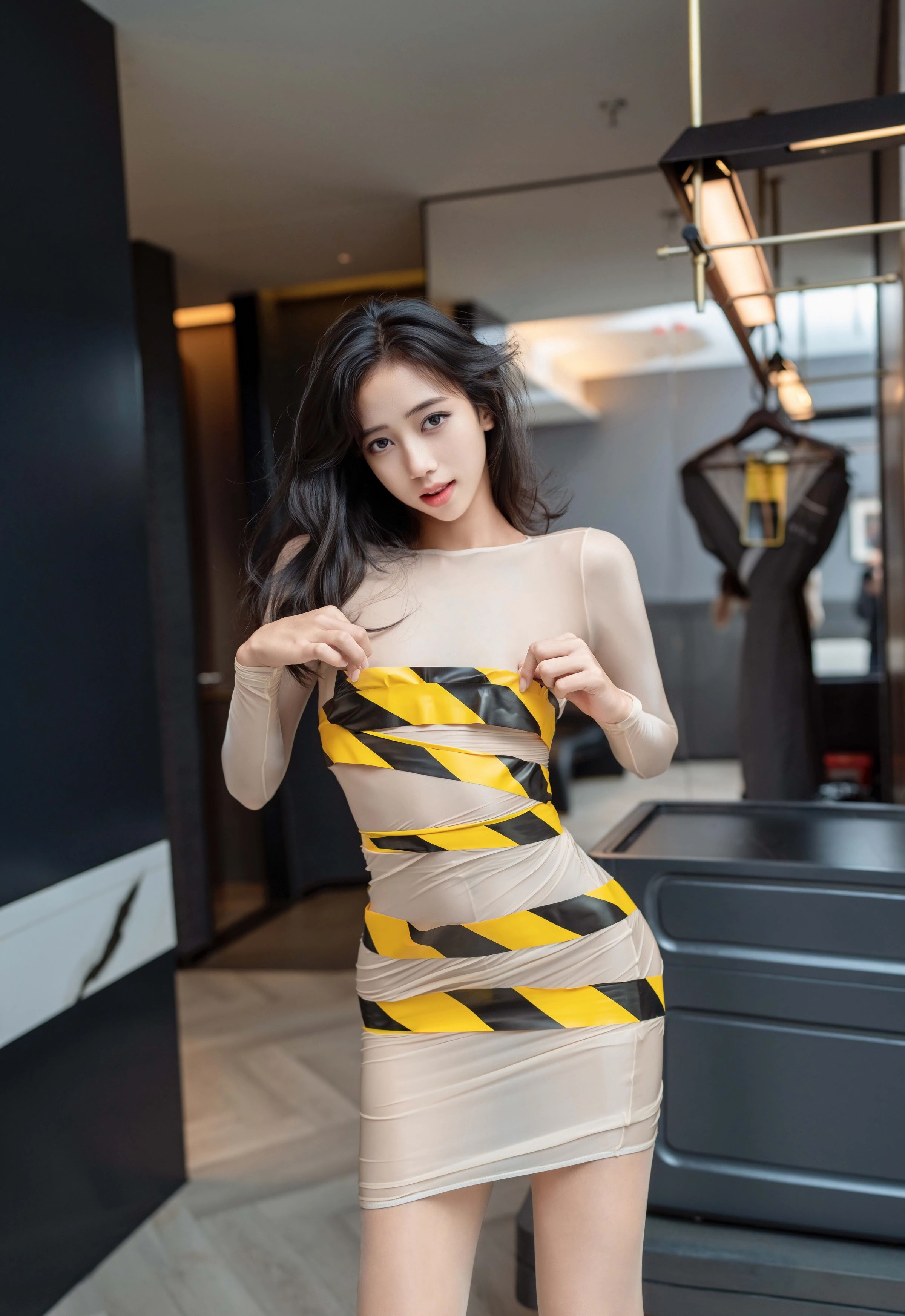 [XINGYAN星颜社] VOL.421 时安安 肉色连衣短裙 性感写真 [71张]插图1