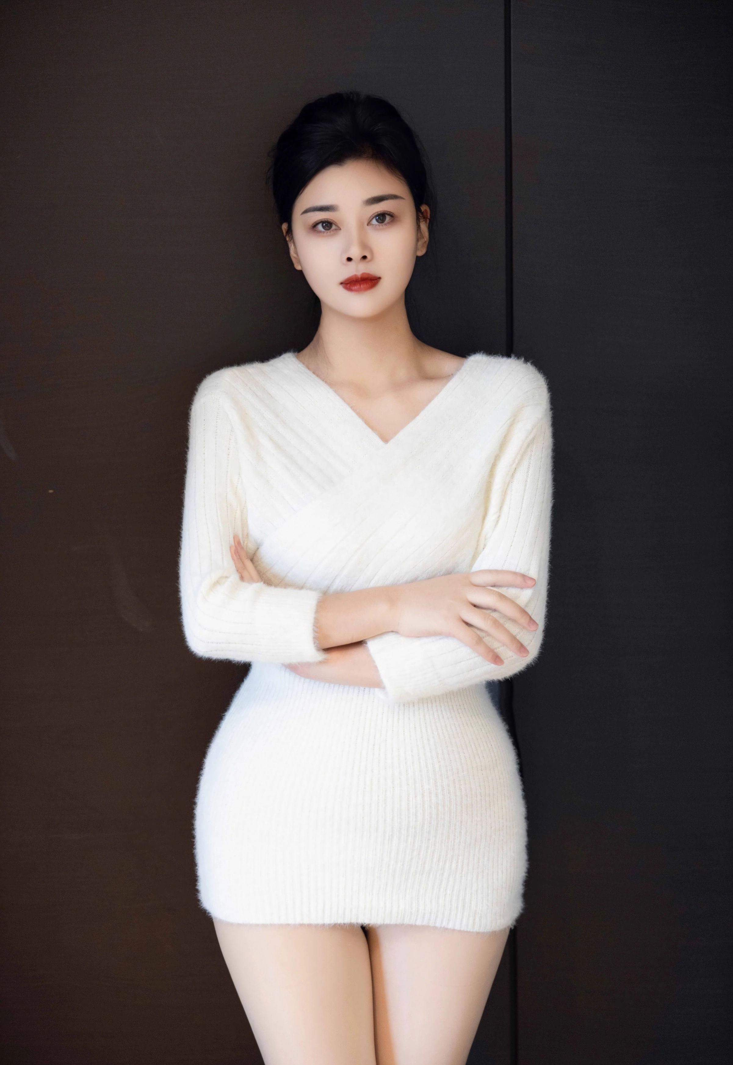 [XiuRen秀人网] No.10986 徐清妍 白色毛衣 诱人肉色丝袜 性感写真 [86张]插图