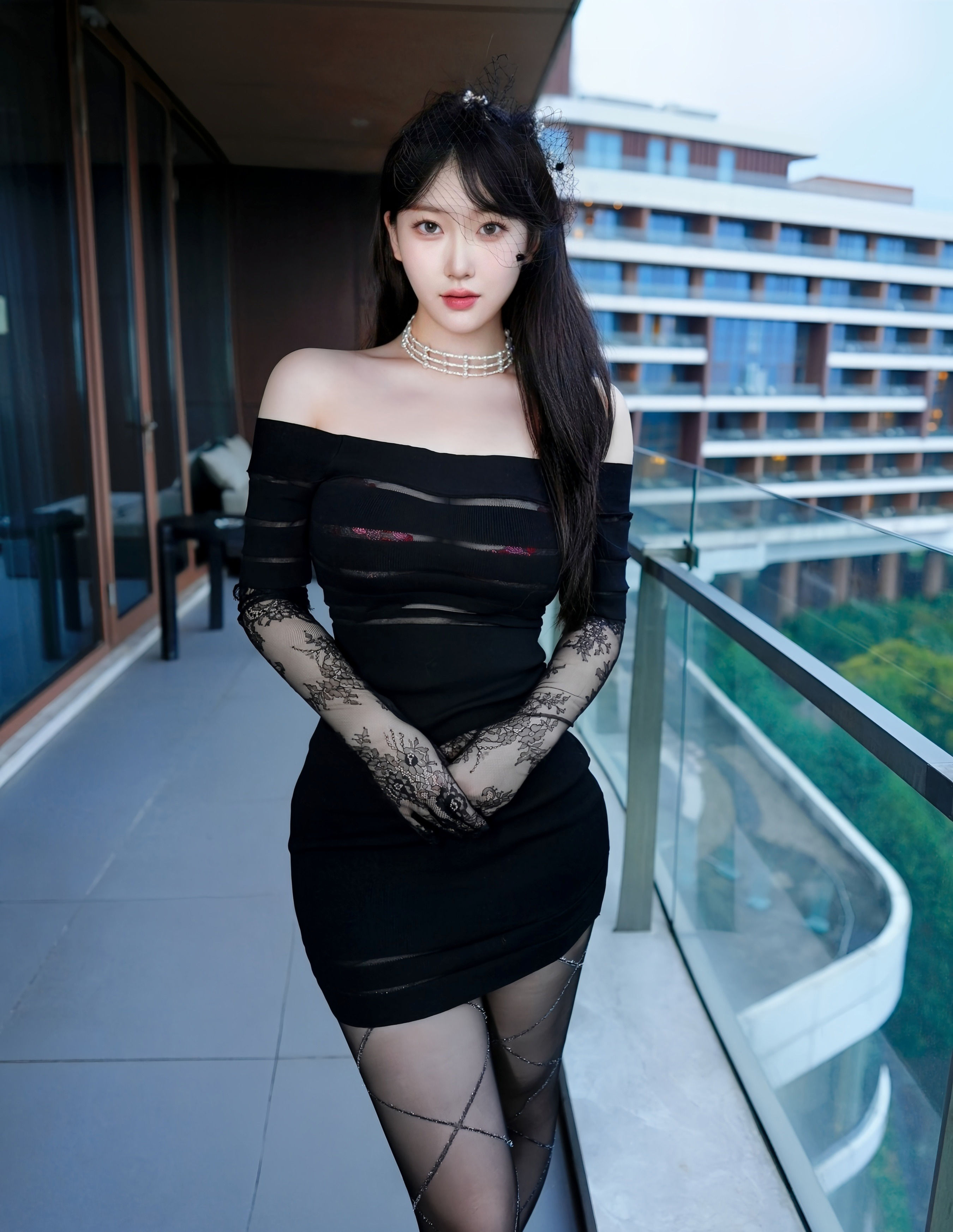 [XiuRen秀人网] No.10999 李沁恩lrene 黑色包臀裙 性感写真 [66张]插图1