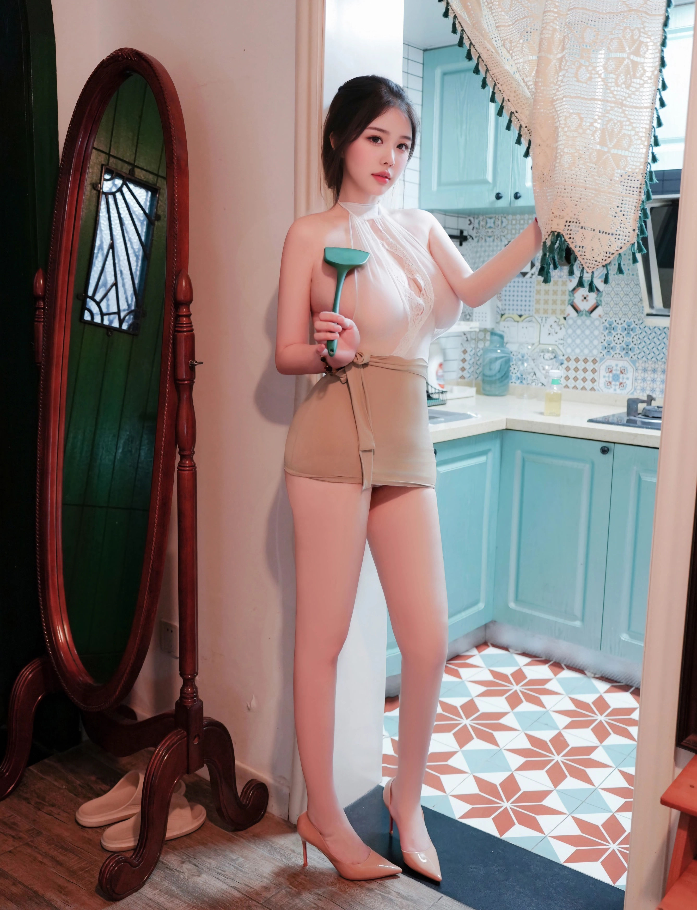 [XiuRen秀人网] No.11005 李星儿 厨房场景 性感写真 [48张]插图