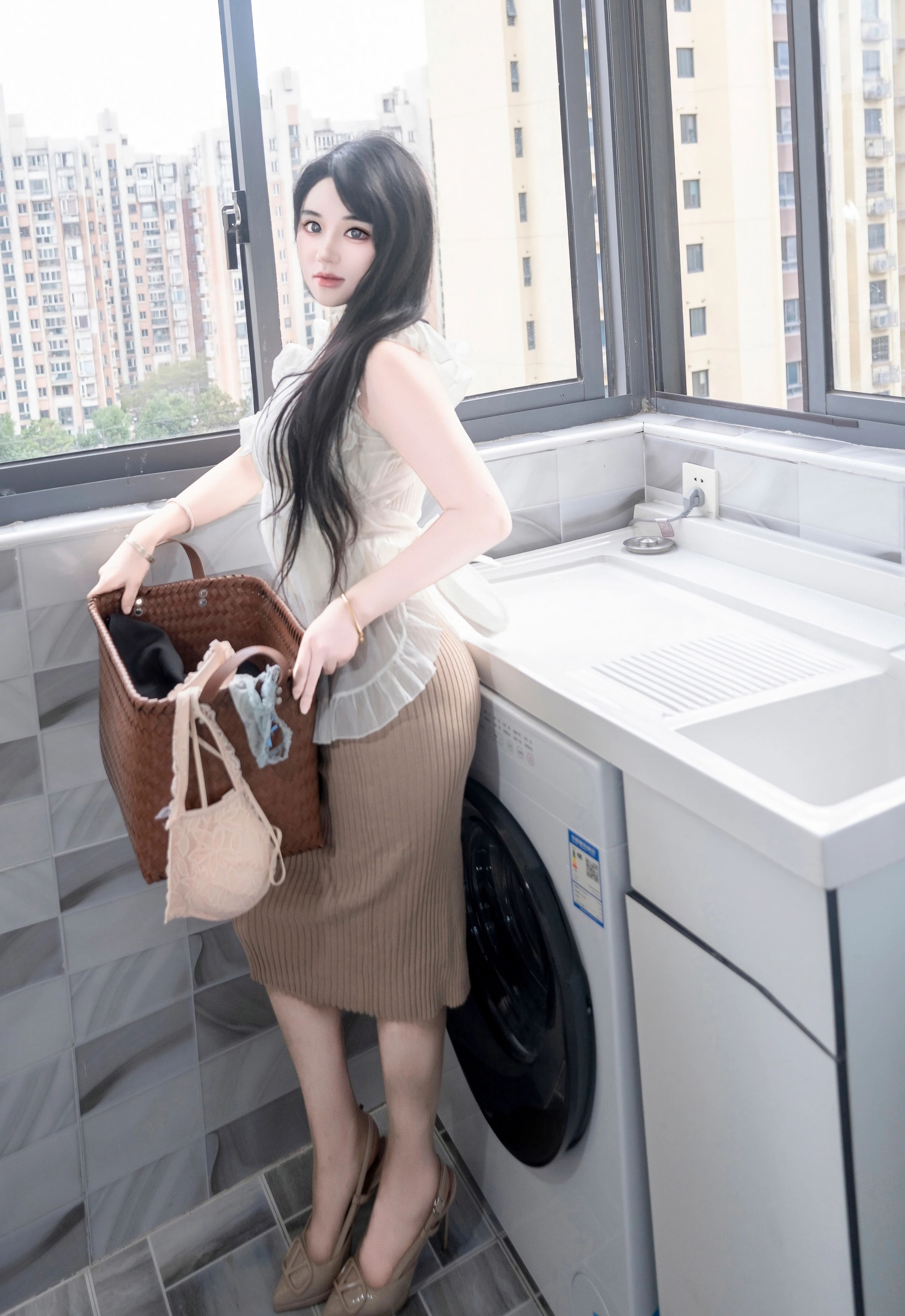 [XiuRen秀人网] No.11010 汐汐爱吃草莓 善良的家政姐姐 性感写真 [83张]插图1