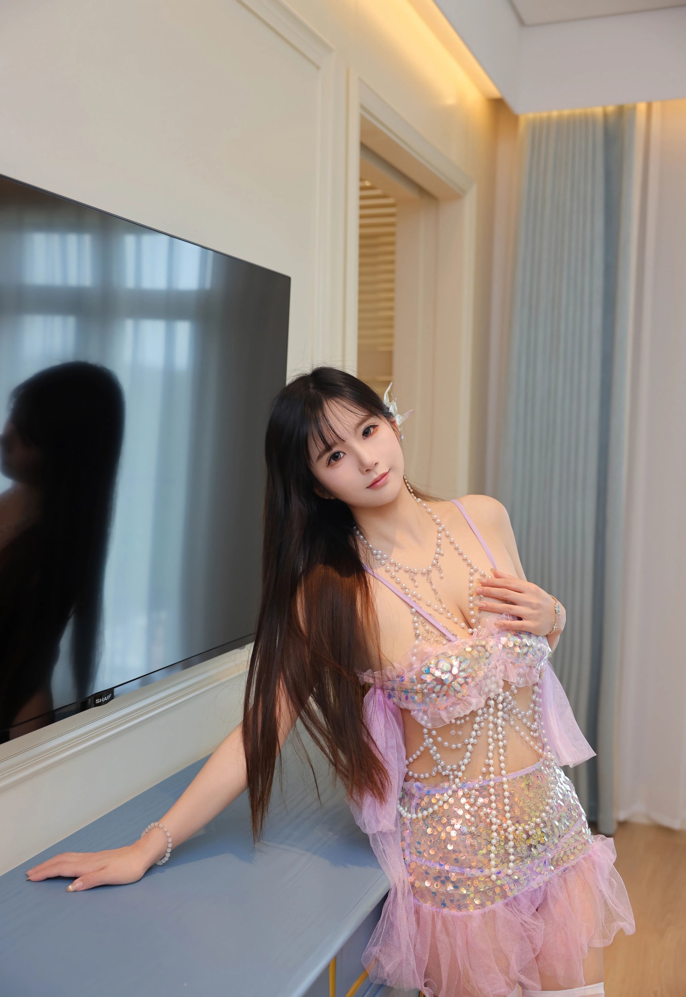 [XiuRen秀人网] No.11020 小肉肉咪 紫色内衣 性感写真 [70张]插图