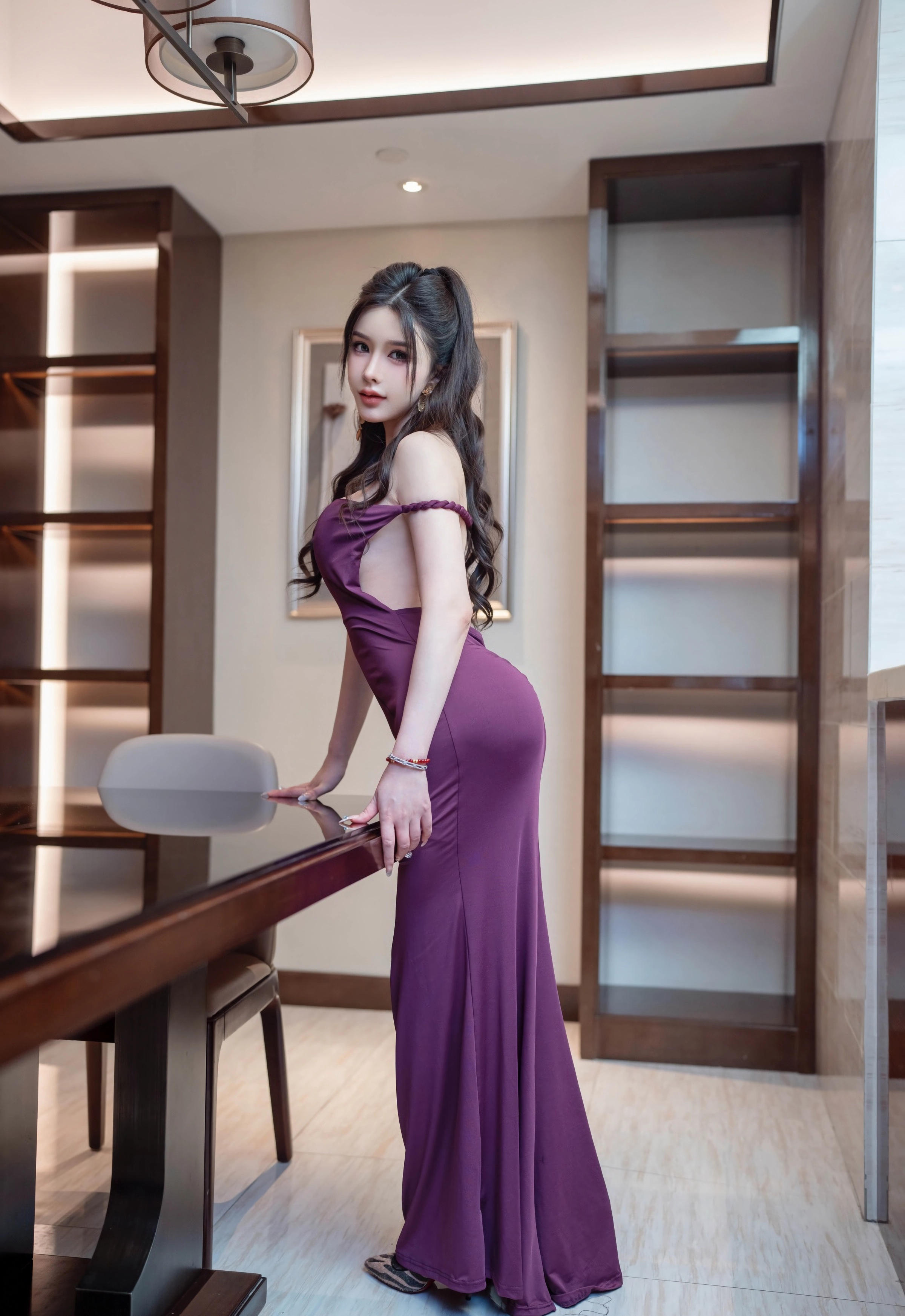 [XINGYAN星颜社] VOL.436 李丽莎 紫色连衣裙 性感写真 [75张]插图