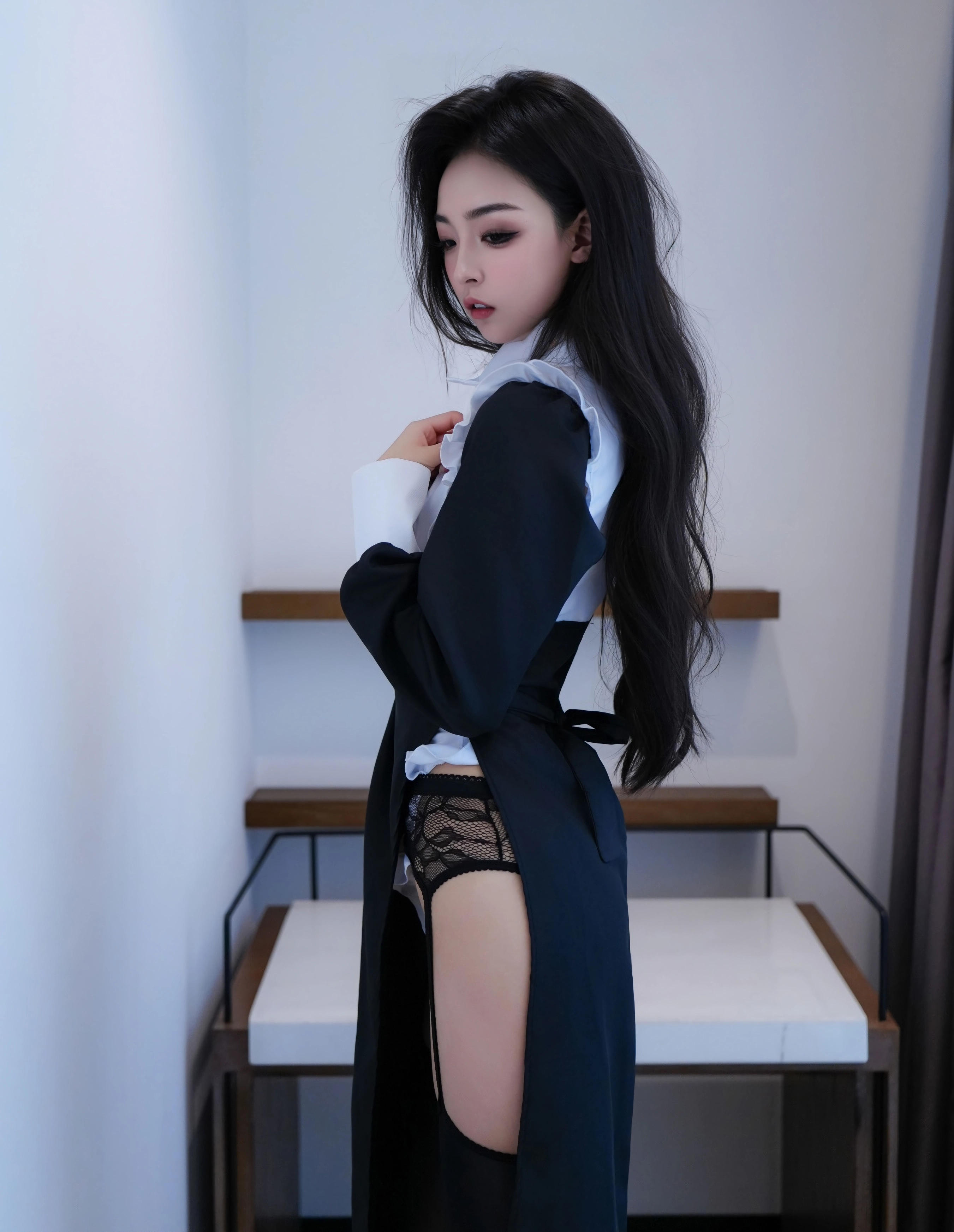 [XiuRen秀人网] No.11059 白琮瑗 黑白修女服 性感写真 [65张]插图