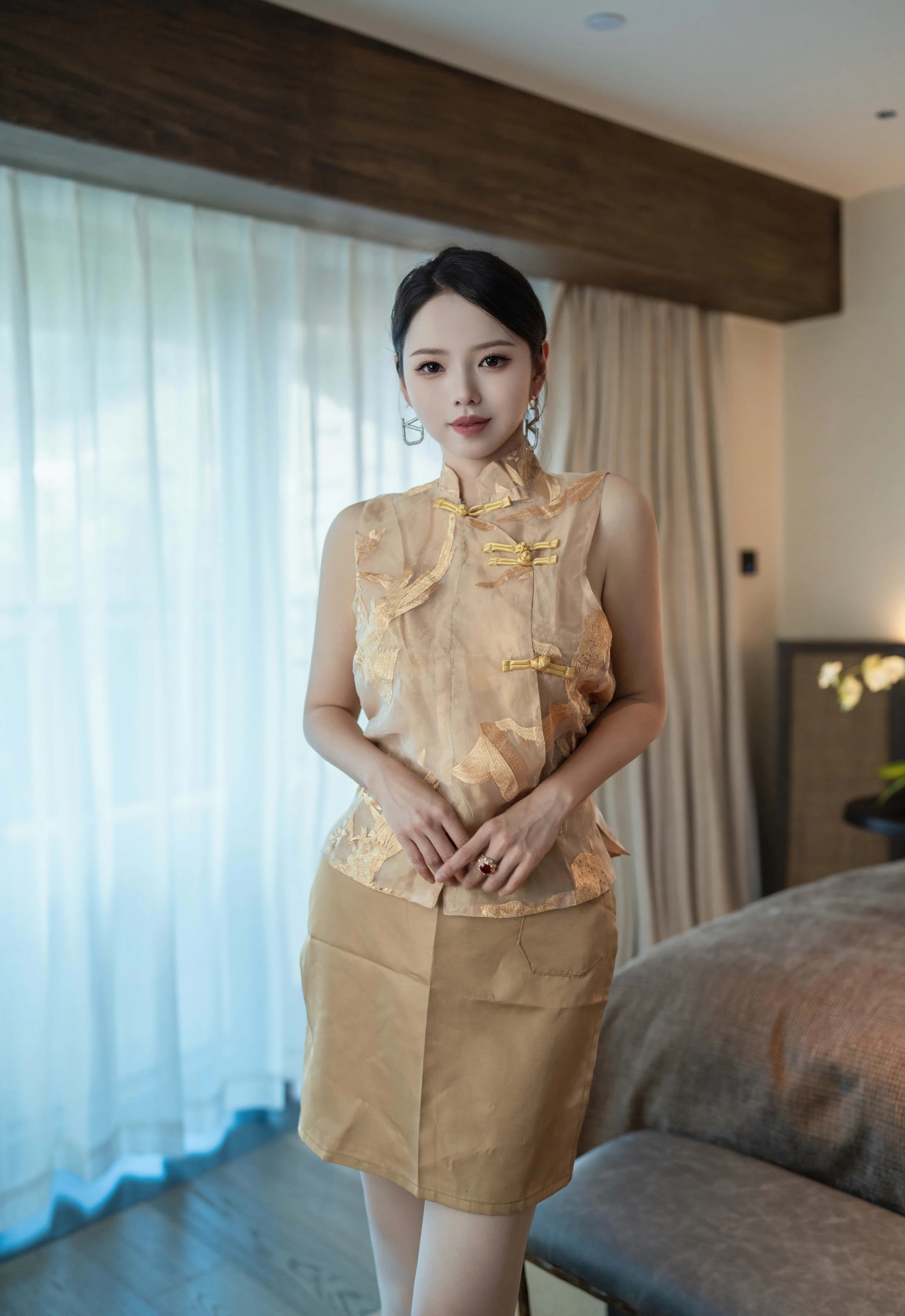 [XINGYAN星颜社] VOL.441 大美妞儿 白色珍珠内衣 性感写真 [68张]插图1