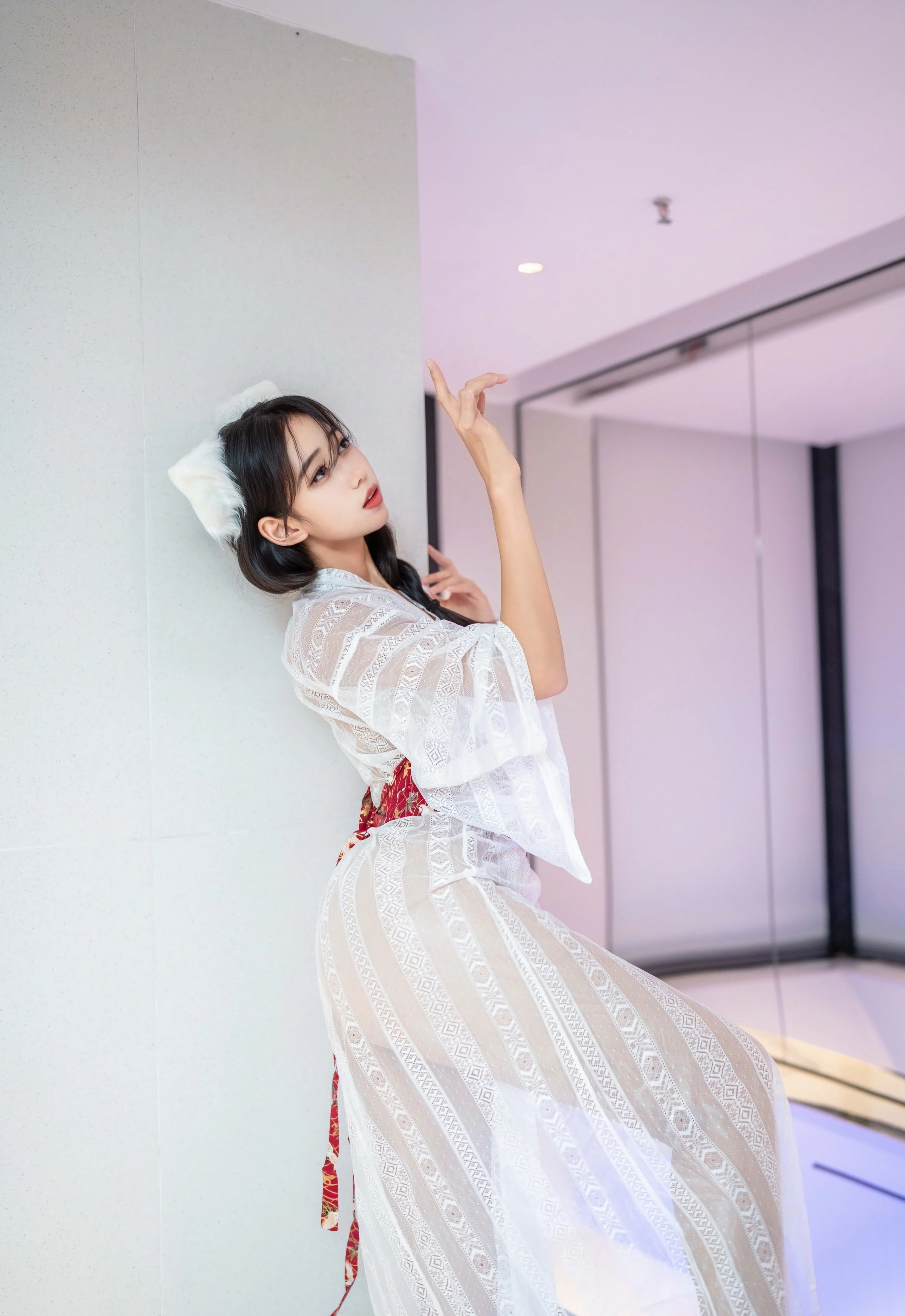 [XINGYAN星颜社] VOL.442 时安安 白色连衣裙 性感写真 [75张]插图1