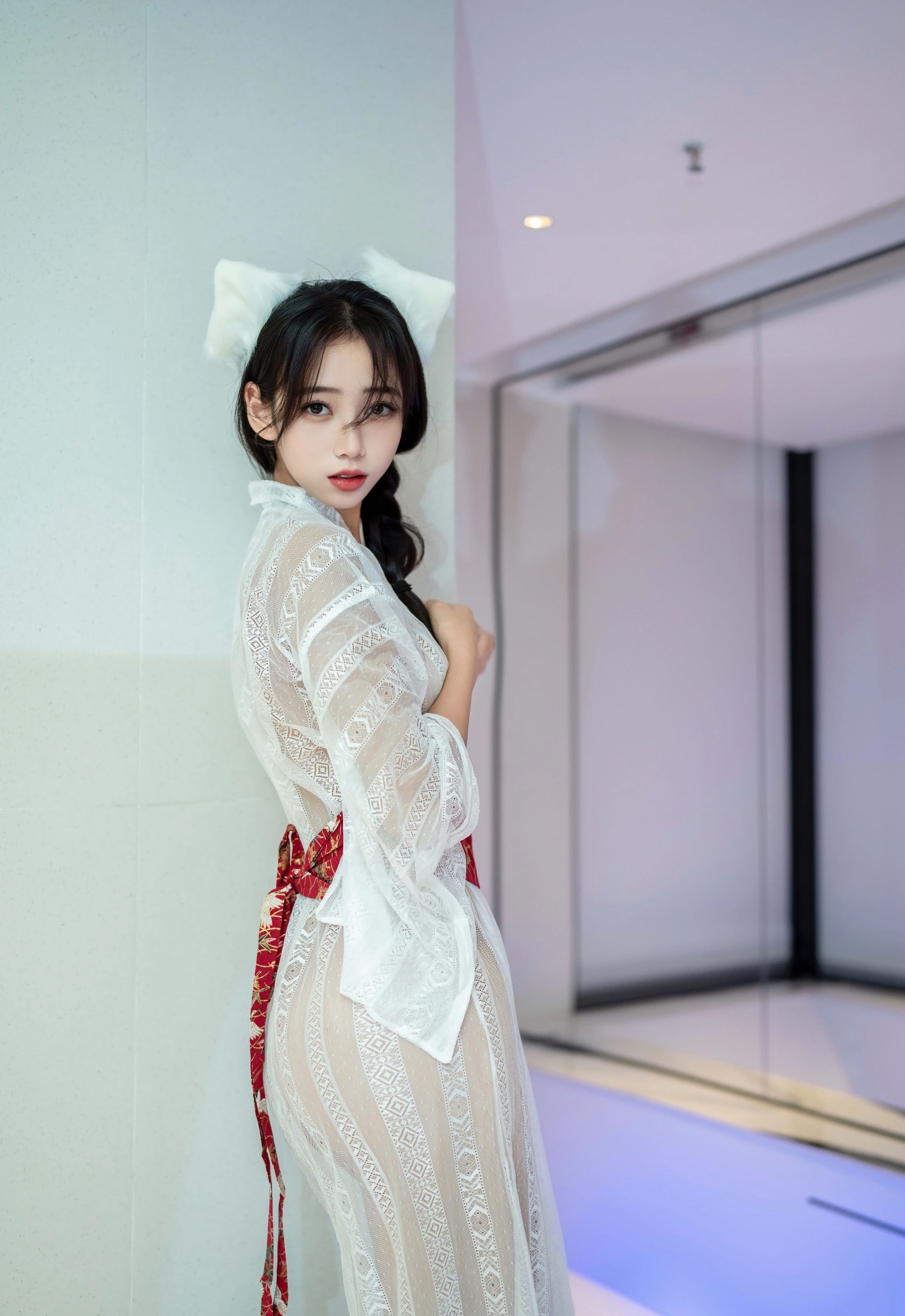 [XINGYAN星颜社] VOL.442 时安安 白色连衣裙 性感写真 [75张]插图1