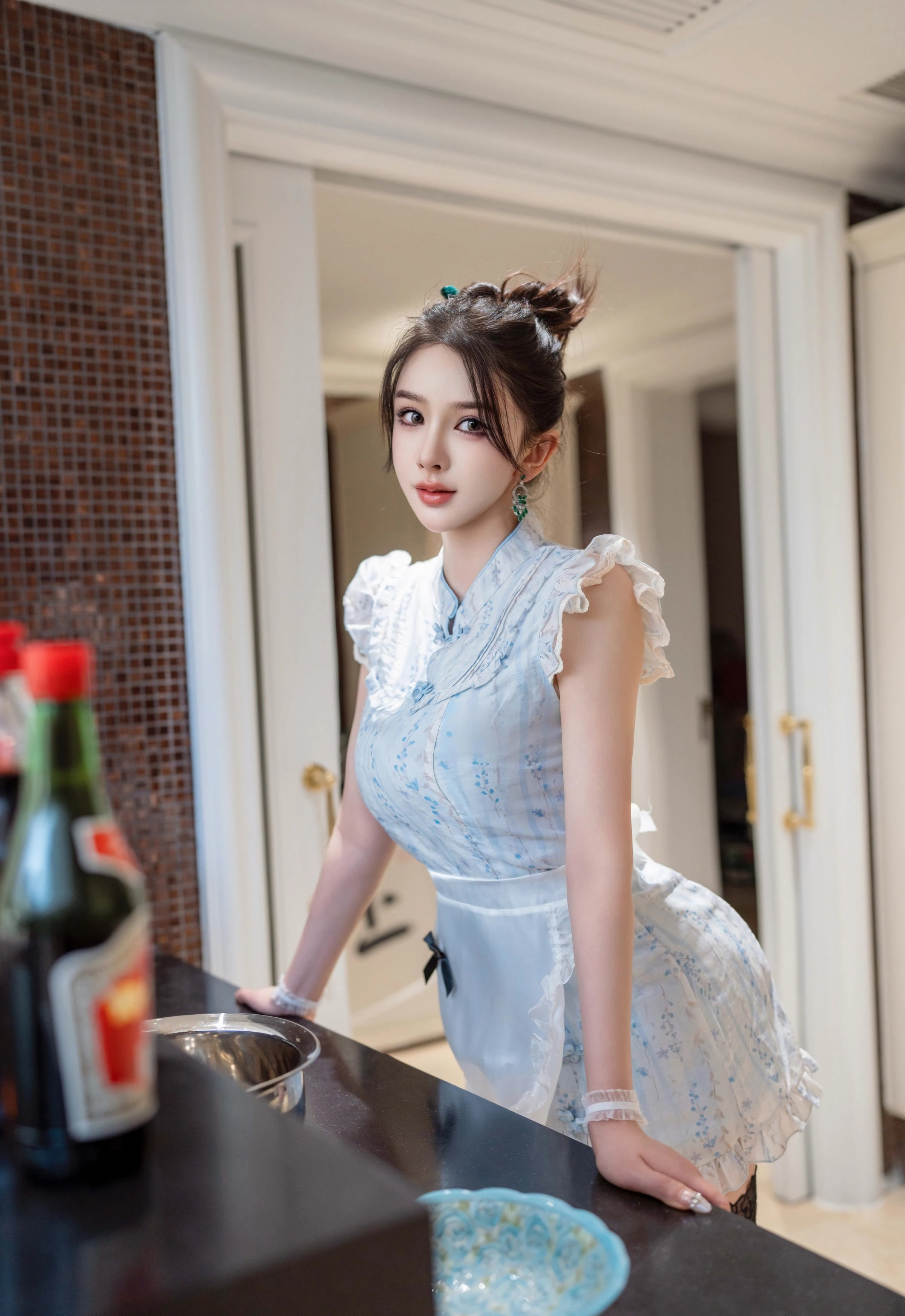 [XINGYAN星颜社] VOL.444 李丽莎 蓝色连衣短裙 性感写真 [72张]插图