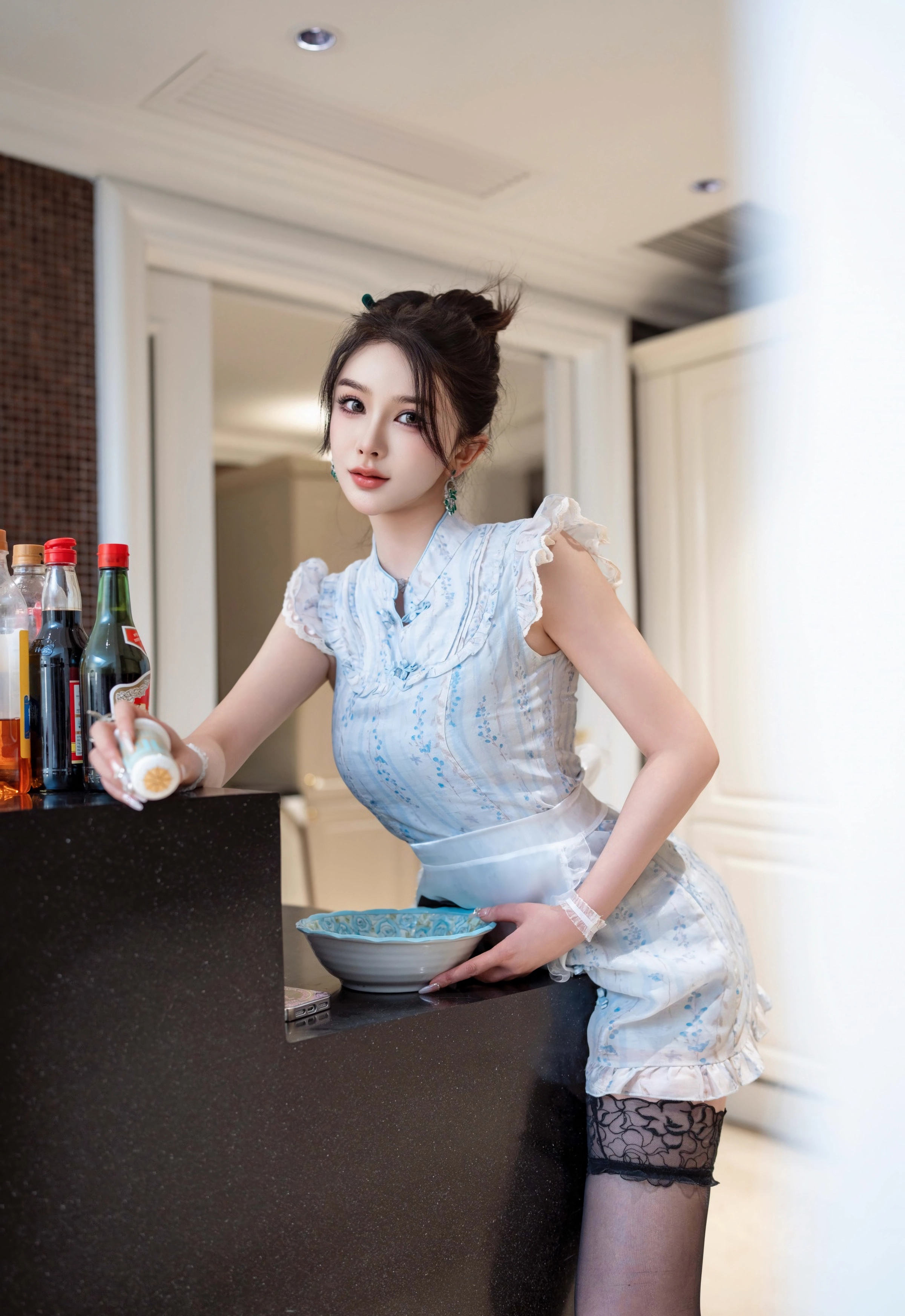 [XINGYAN星颜社] VOL.444 李丽莎 蓝色连衣短裙 性感写真 [72张]插图1