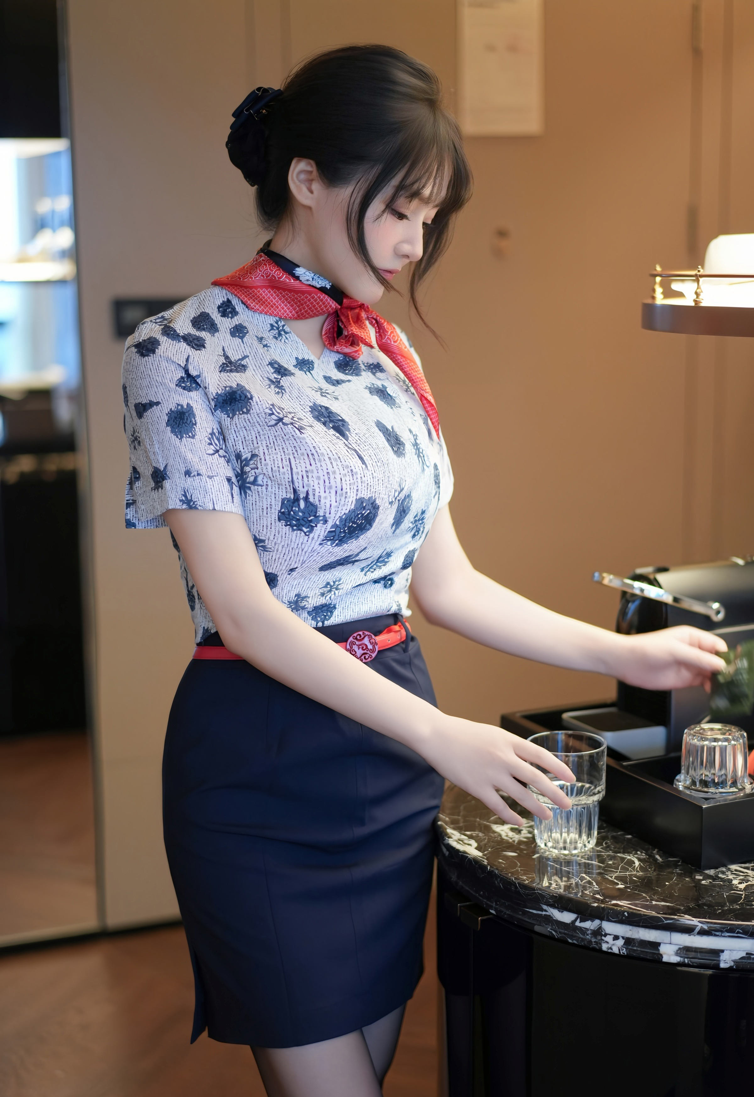 [XiuRen秀人网] No.11115 沈南汐RuRu 空姐制服诱惑 性感写真 [80张]插图1