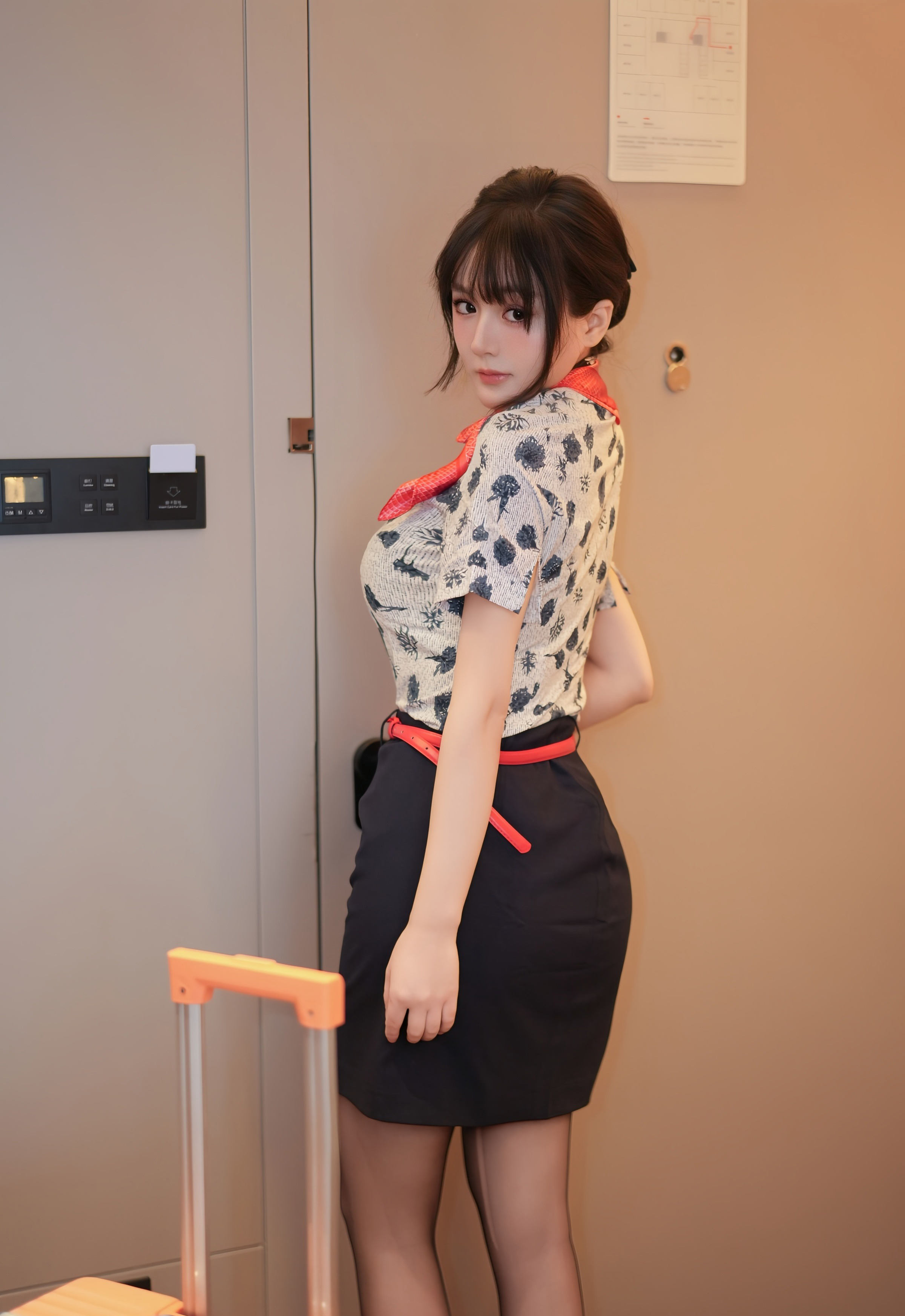 [XiuRen秀人网] No.11115 沈南汐RuRu 空姐制服诱惑 性感写真 [80张]插图1