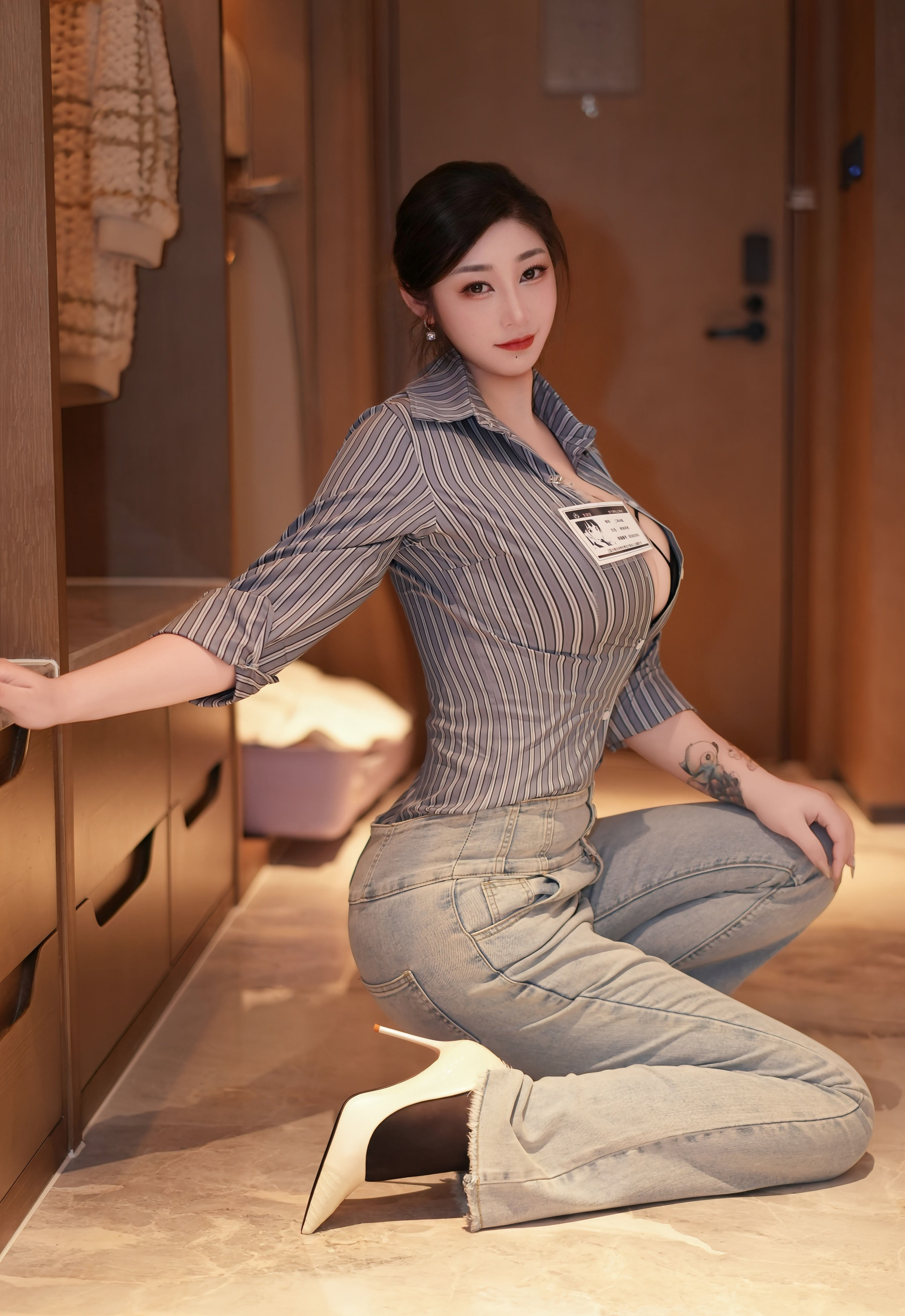 [XiuRen秀人网] No.11128 妲己_Toxic 黑色内衣 魅惑黑丝 性感写真 [72张]插图1