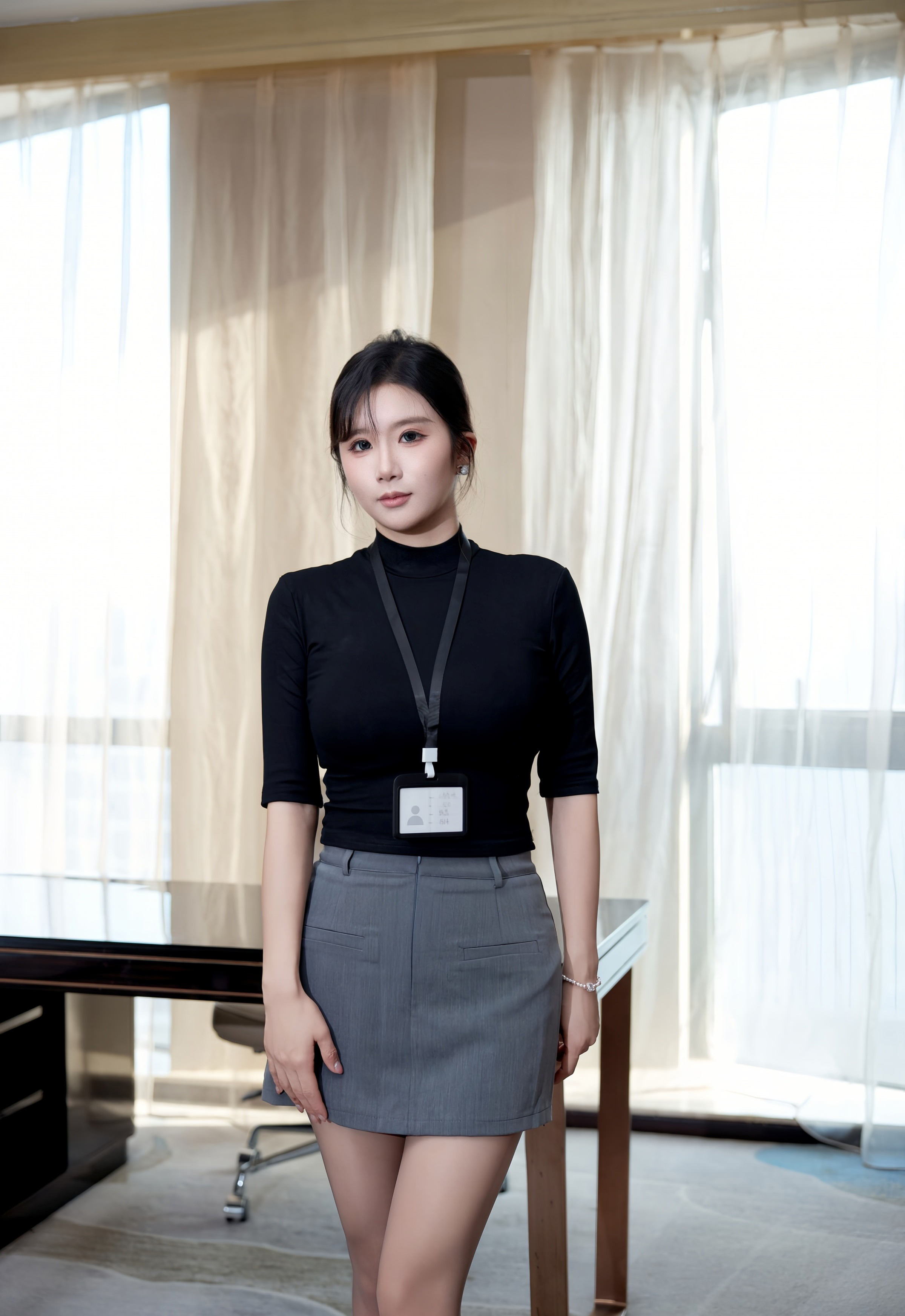 [XiuRen秀人网] No.11130 小肉肉咪 OL服饰 魅惑黑丝 性感写真 [71张]插图1