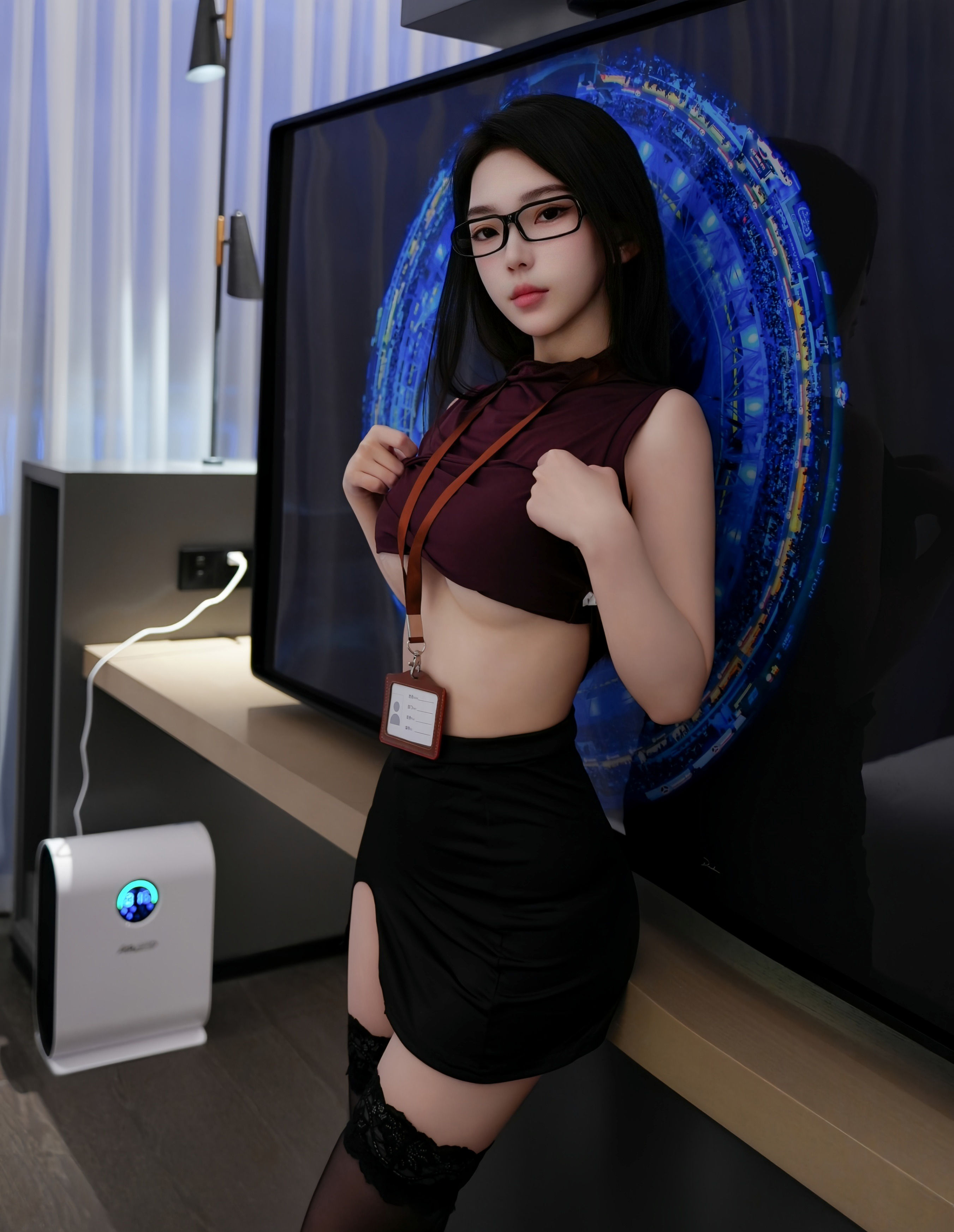 [XiuRen秀人网] No.11135 烧烧小桃 OL服饰 魅惑黑丝 性感写真 [68张]插图1