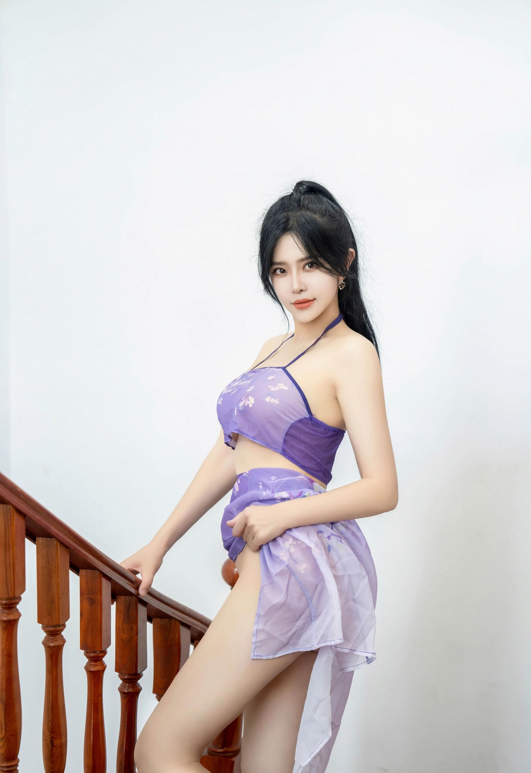 [XINGYAN星颜社] VOL.450 刘钰儿 紫色轻透服饰 性感写真 [60张]插图