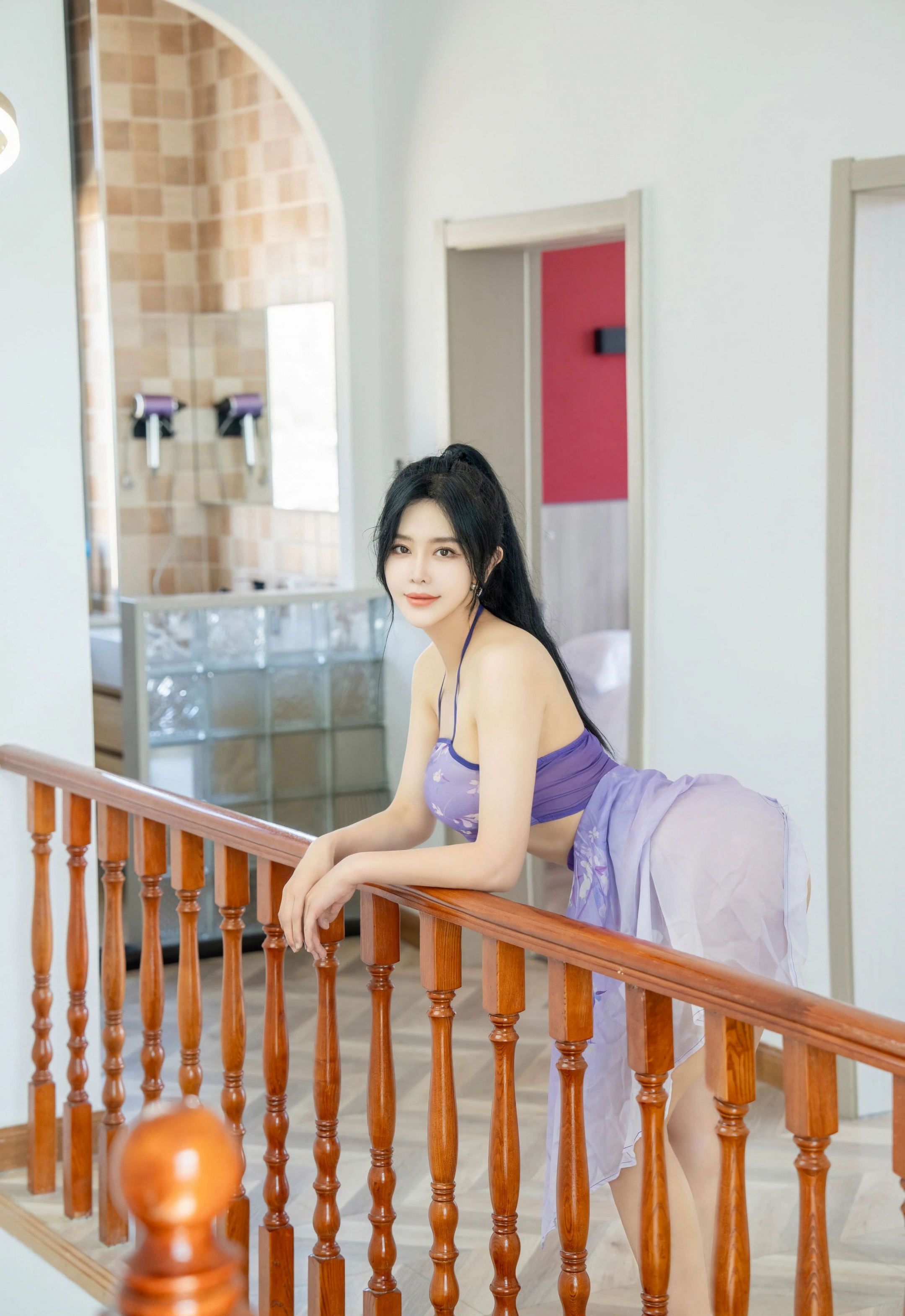 [XINGYAN星颜社] VOL.450 刘钰儿 紫色轻透服饰 性感写真 [60张]插图