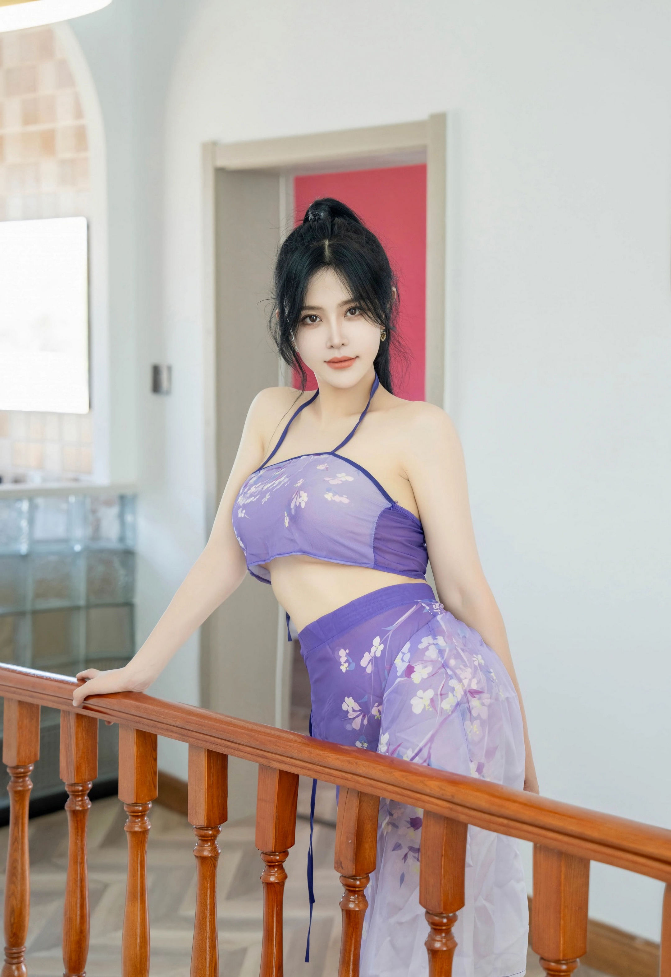 [XINGYAN星颜社] VOL.450 刘钰儿 紫色轻透服饰 性感写真 [60张]插图