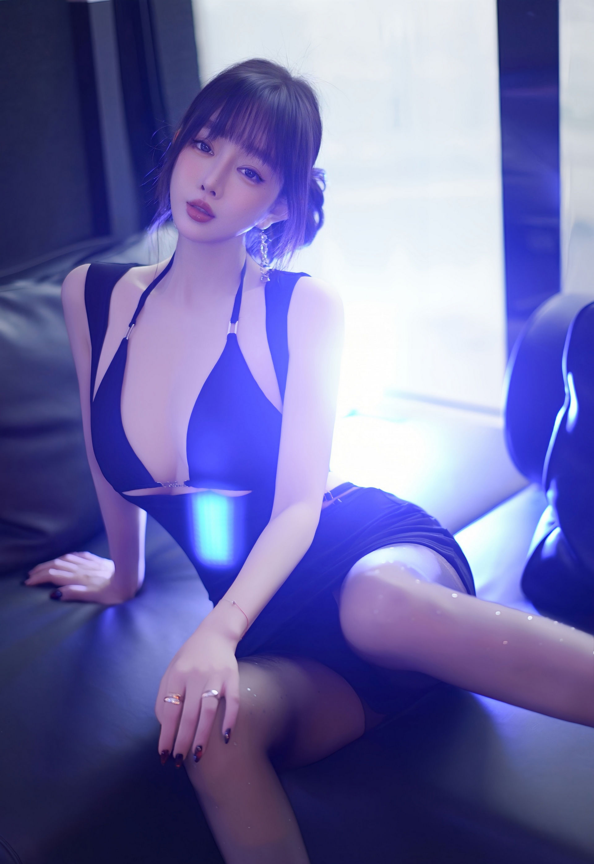 [XiuRen秀人网] 王羽纯 黑色内衣 魅惑黑丝 性感写真 [73张]插图