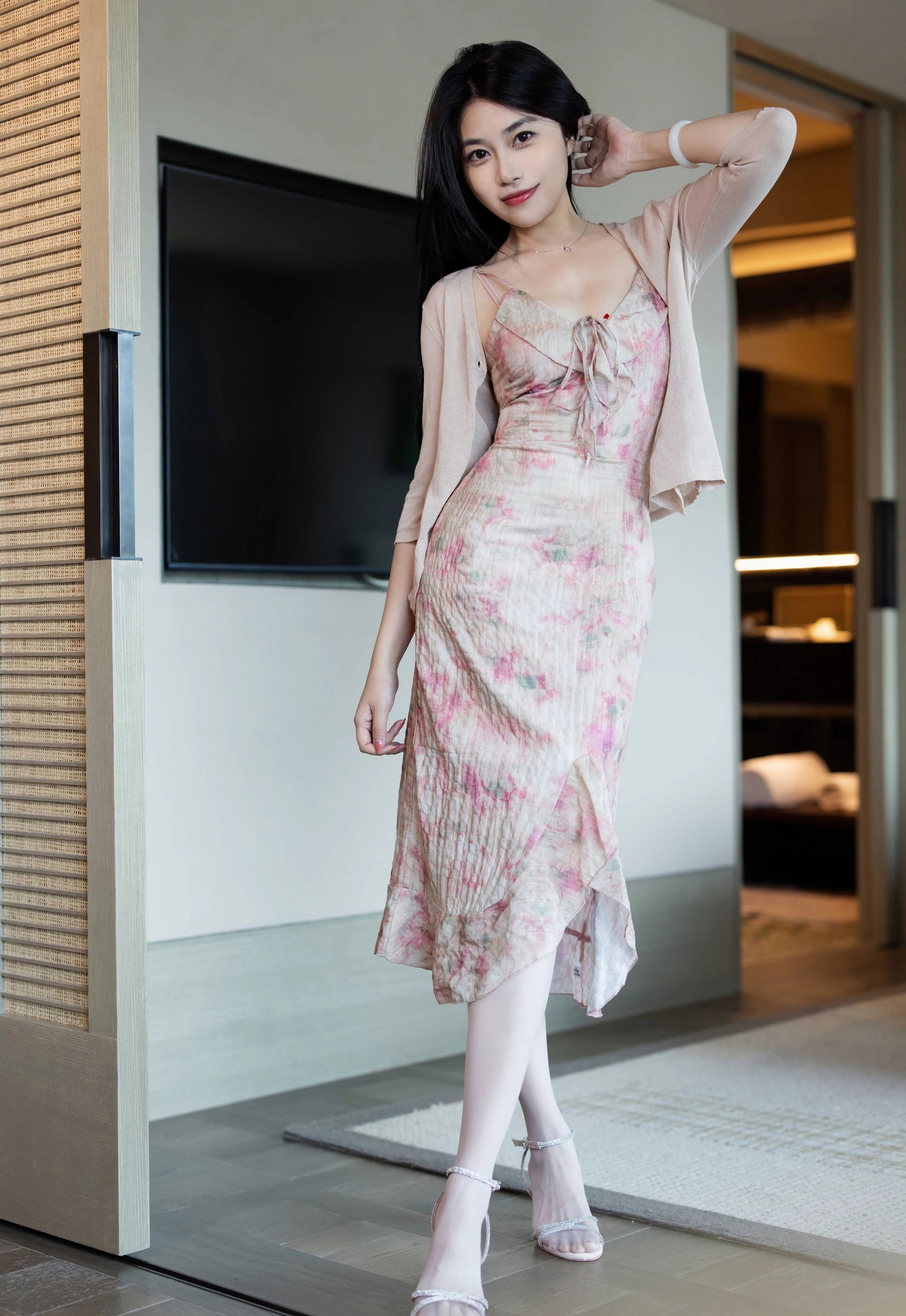 [IMISS爱蜜社] VOL.804 许诺Sabrina 诱人白色丝袜 性感写真 [55张]插图