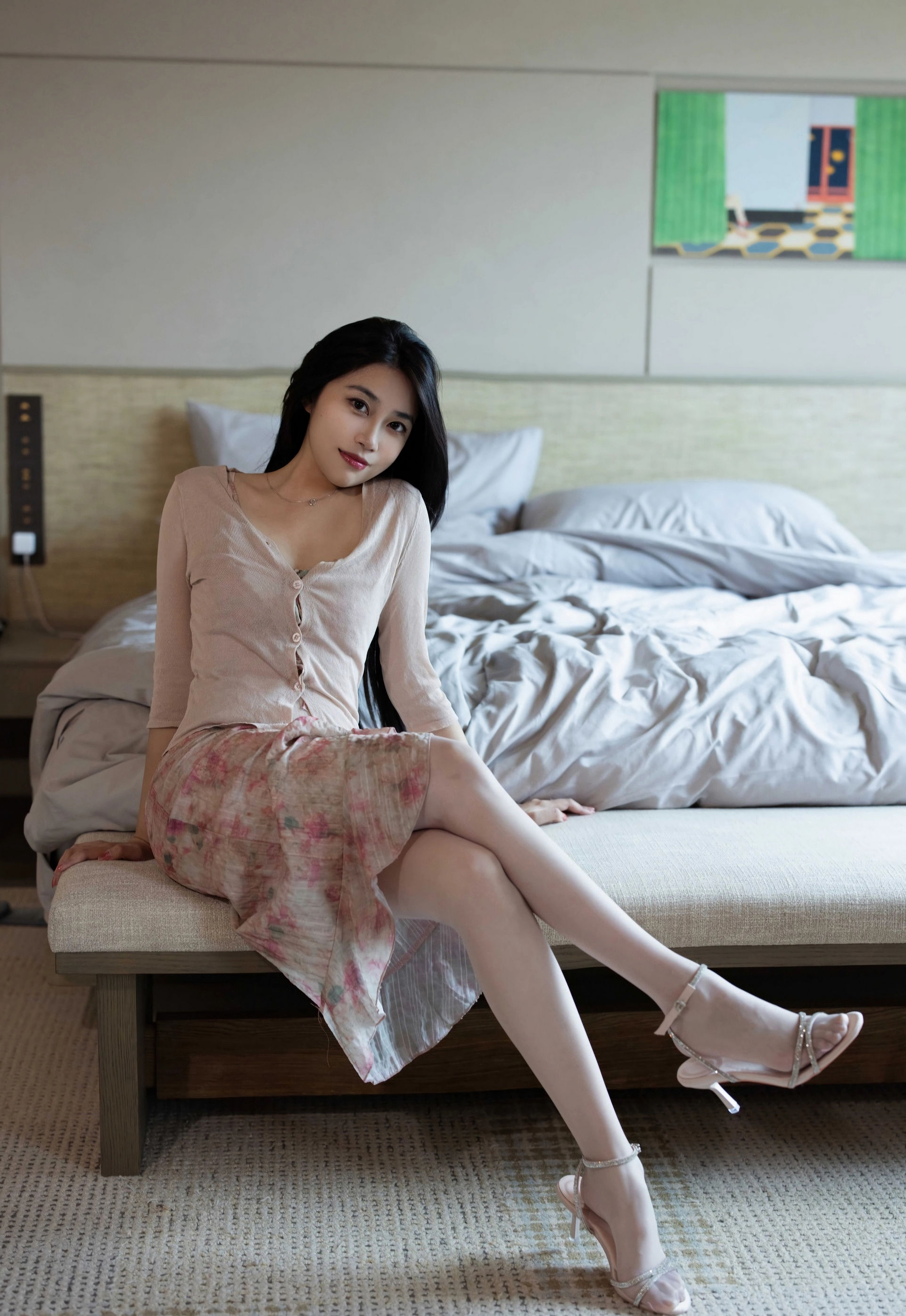 [IMISS爱蜜社] VOL.804 许诺Sabrina 诱人白色丝袜 性感写真 [55张]插图