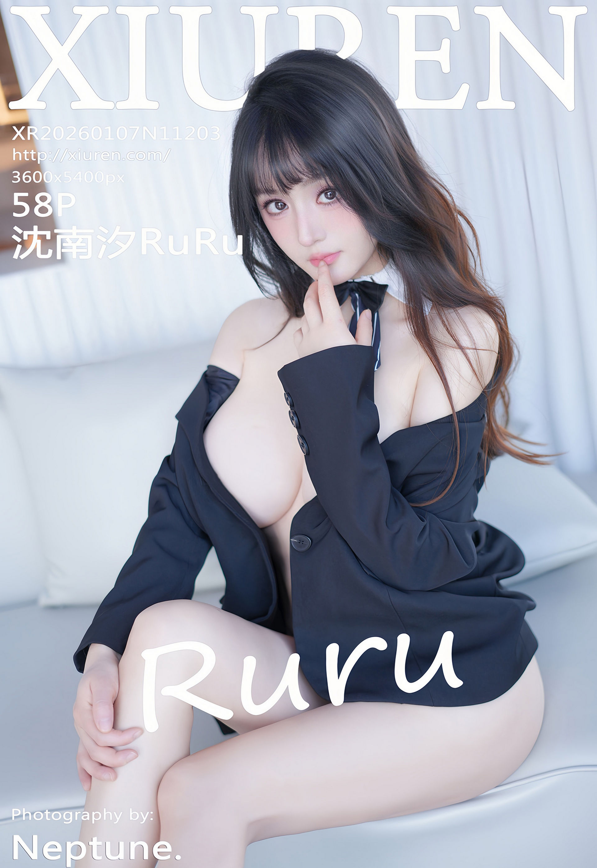 [XiuRen秀人网] No.11203 沈南汐RuRu 黑色西服 魅惑黑丝 性感写真 [58张]插图