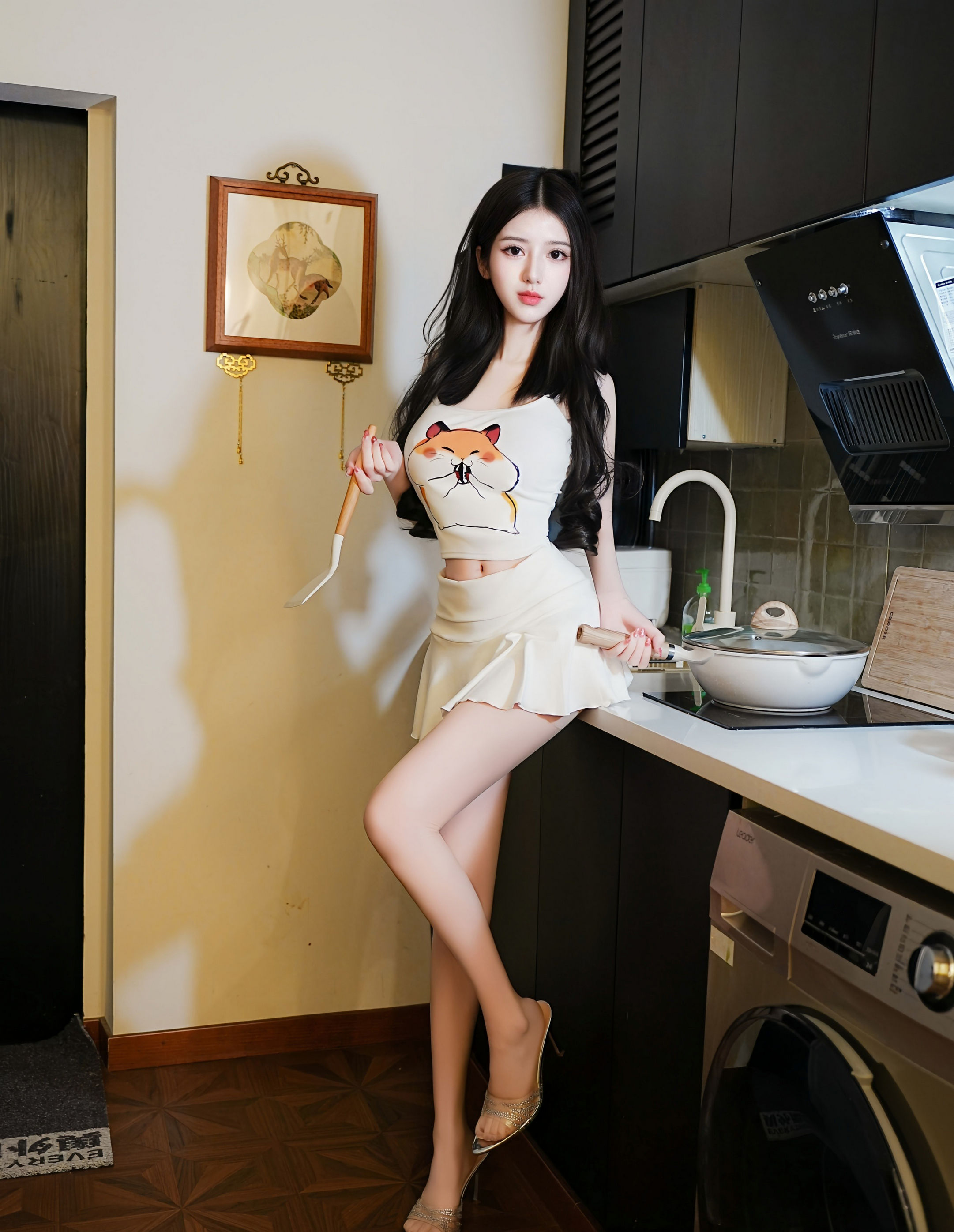 [XiuRen秀人网] No.11211 白小蝶 白色短裙 肉色丝袜 性感写真 [78张]插图1