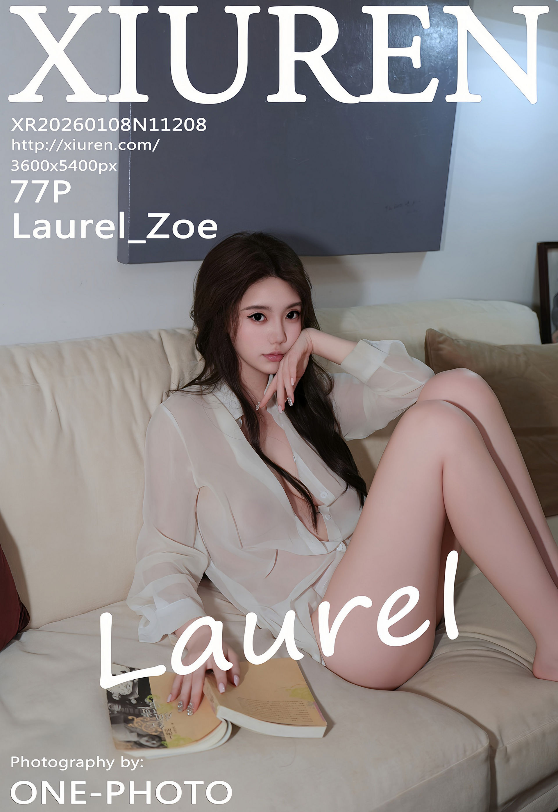 [XiuRen秀人网] No.11208 Laurel_Zoe 白色衬衫 性感写真 [77张]插图