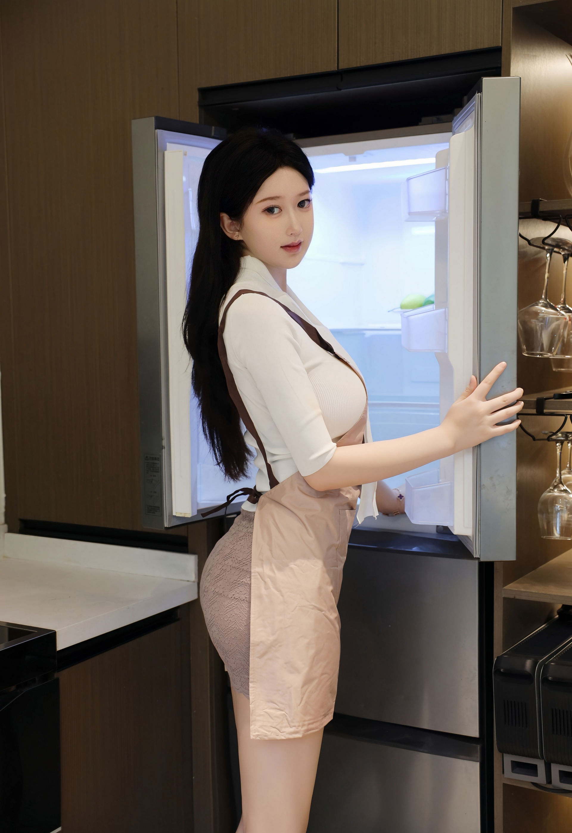 [XiuRen秀人网] No.11207 奶思兔 新人首套写真 性感紫色包臀裙 [80张]插图1