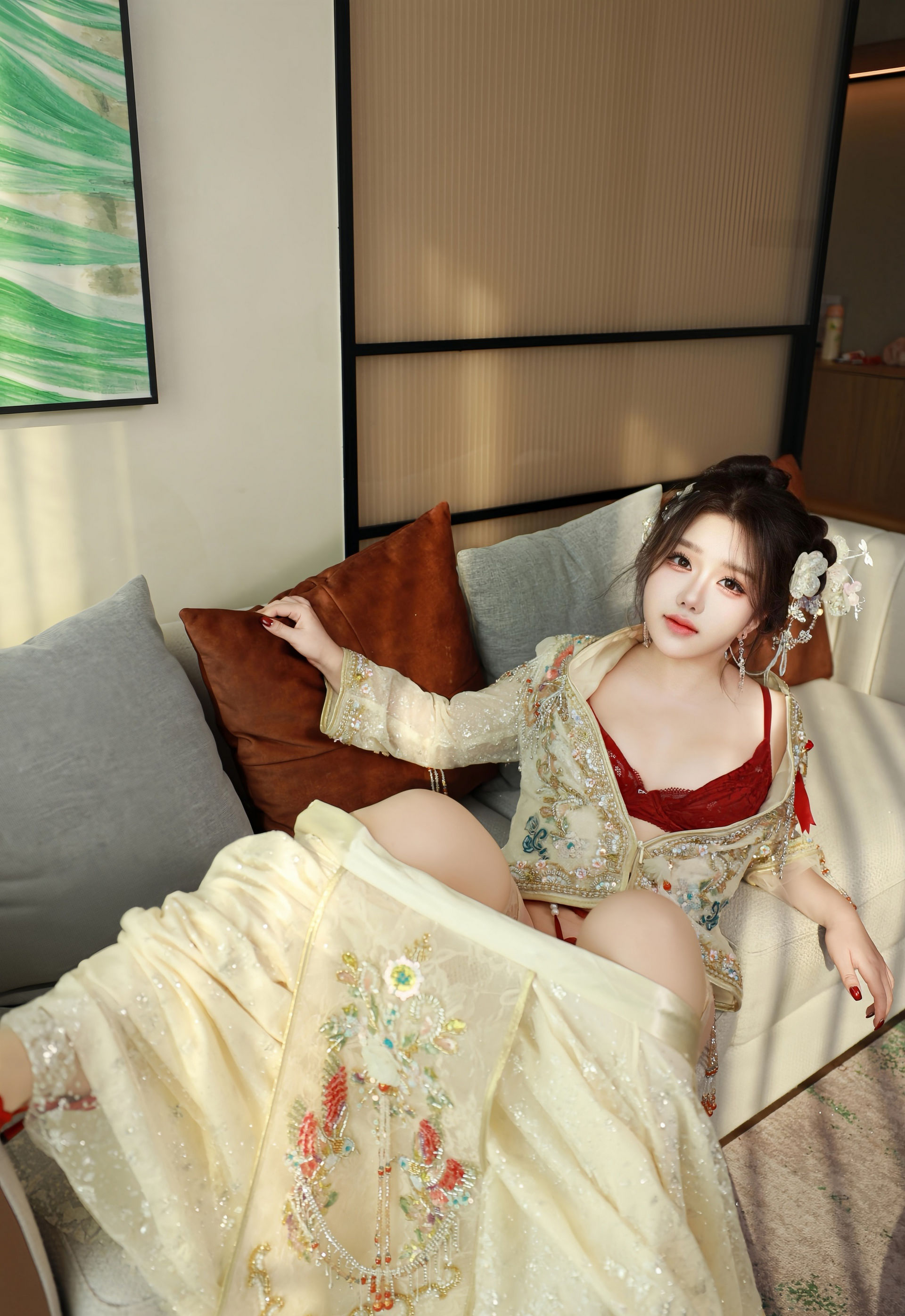 [XiuRen秀人网] No.11220 小薯条nienie 性感秀禾 肉色丝袜 大连旅拍写真 [56张]插图